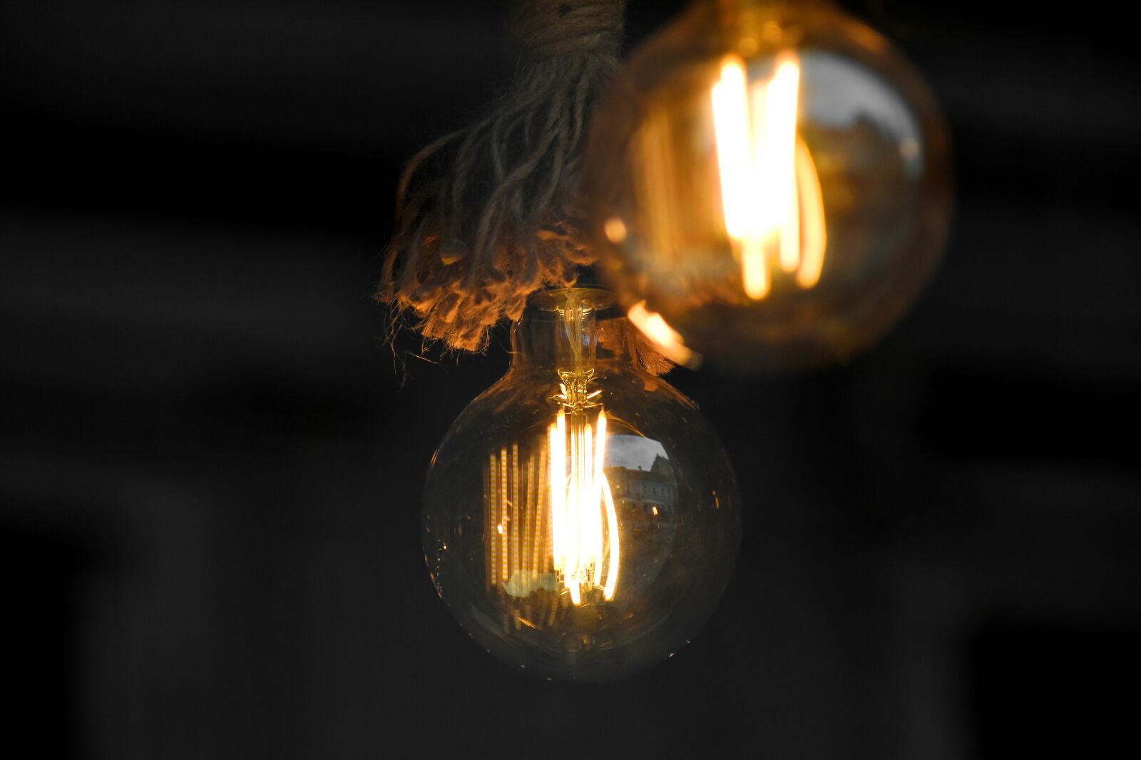 Nikon D5500 sample photo. Darkness, electricity, hanging, light photography