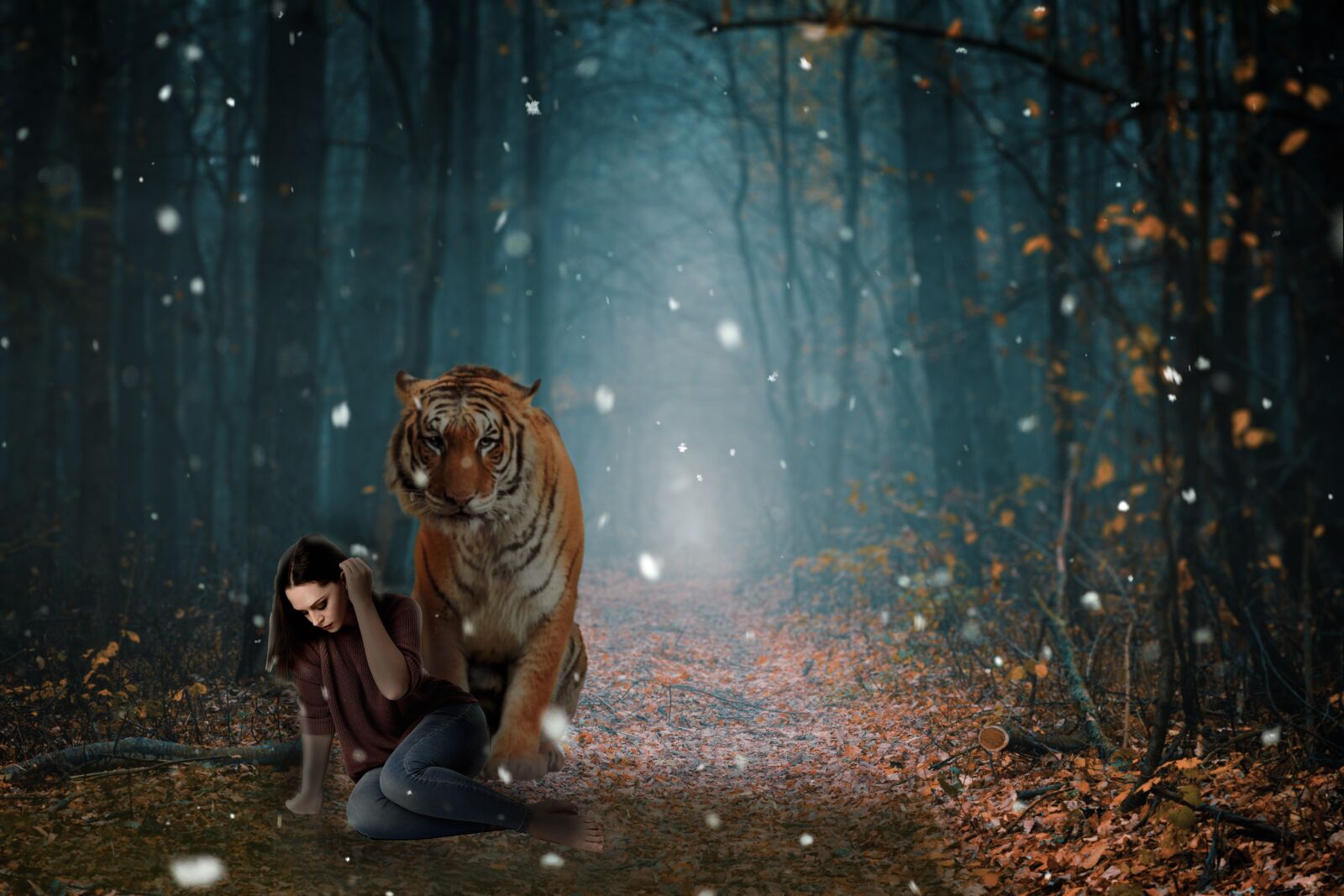 Canon EF 70-200mm F2.8L USM sample photo. Snow, fantasy, photomontage photography