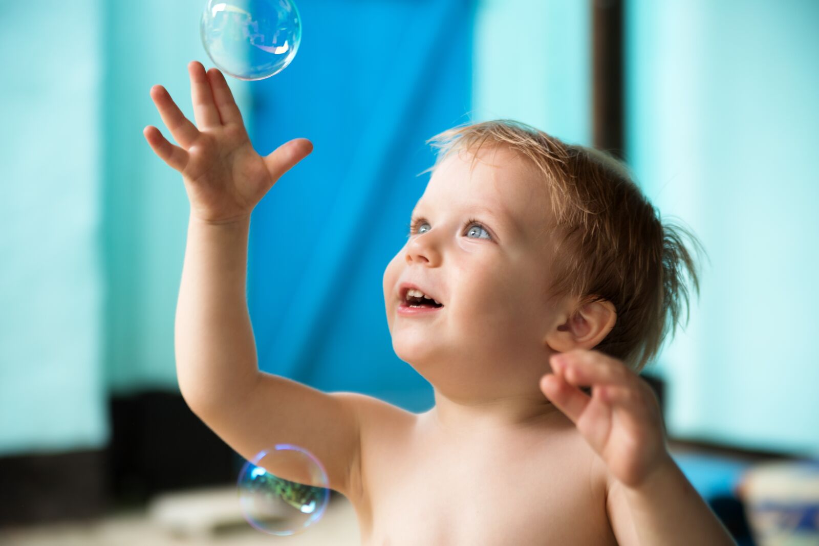 Canon EOS 6D sample photo. Baby, soap bubbles, boy photography