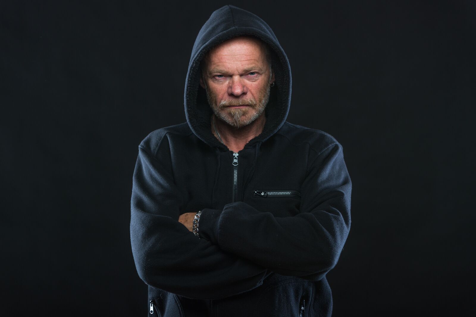 Canon EF 70-200mm F2.8L IS USM sample photo. Angry, man, hoodie photography