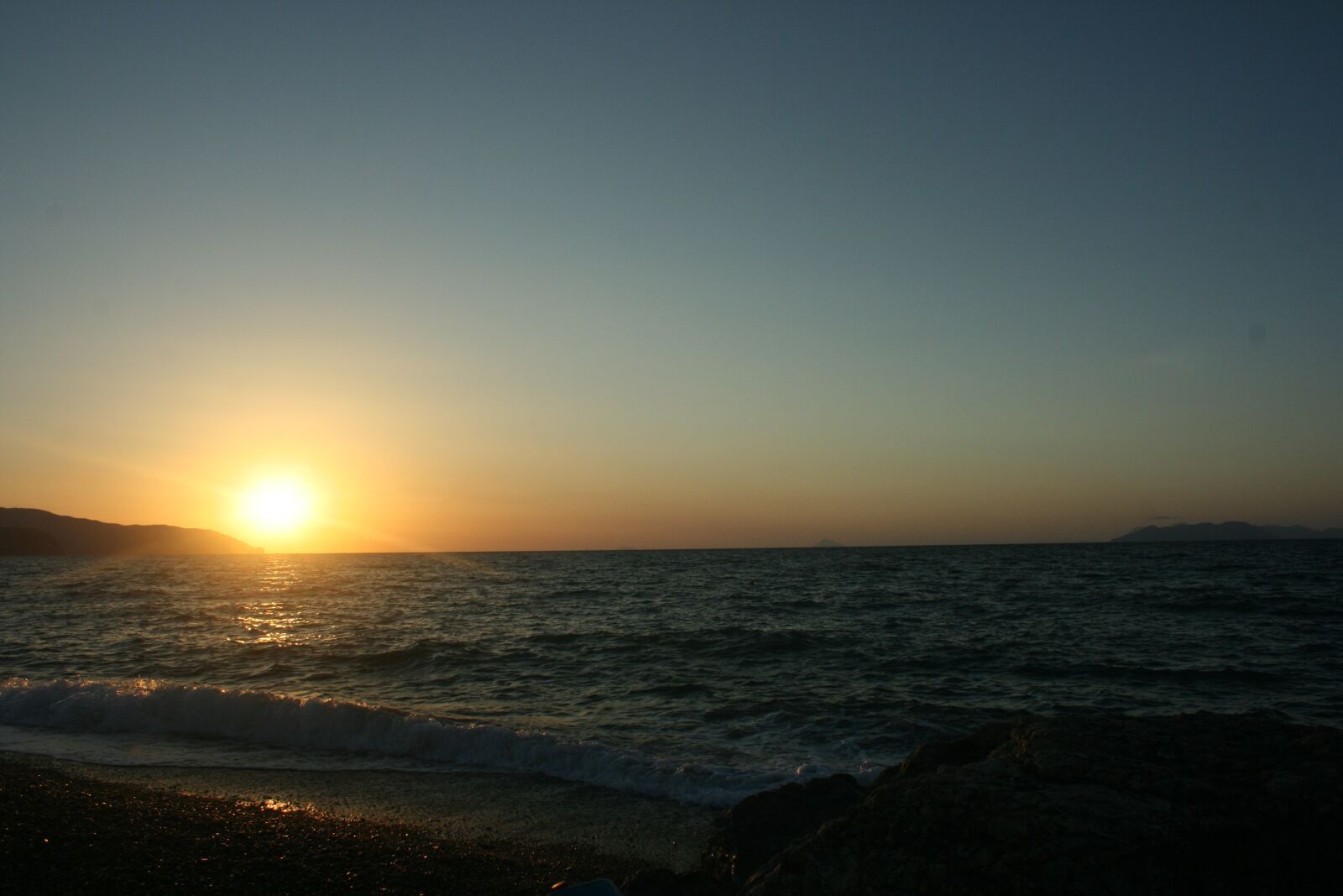 Canon EOS 400D (EOS Digital Rebel XTi / EOS Kiss Digital X) sample photo. Mare, tramonto, italia photography