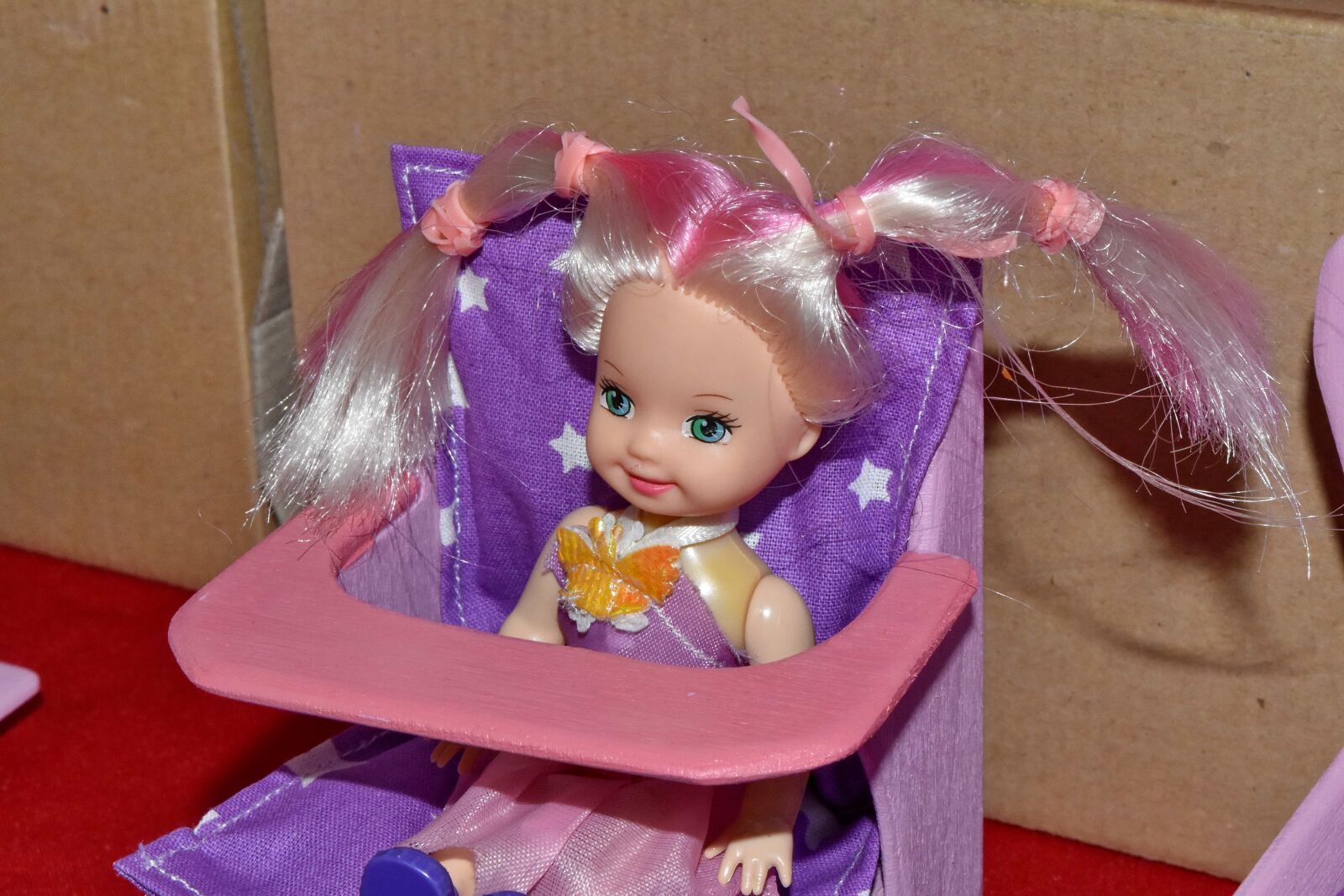 Nikon D5500 sample photo. Doll, handmade, miniature, pinkish photography
