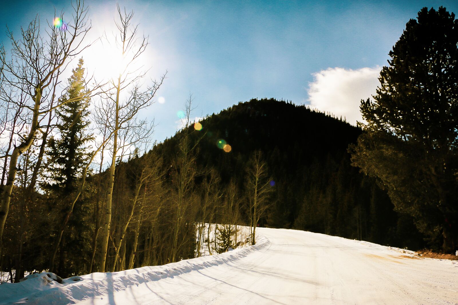 Canon EOS 70D sample photo. Mountain, aspen, snow photography