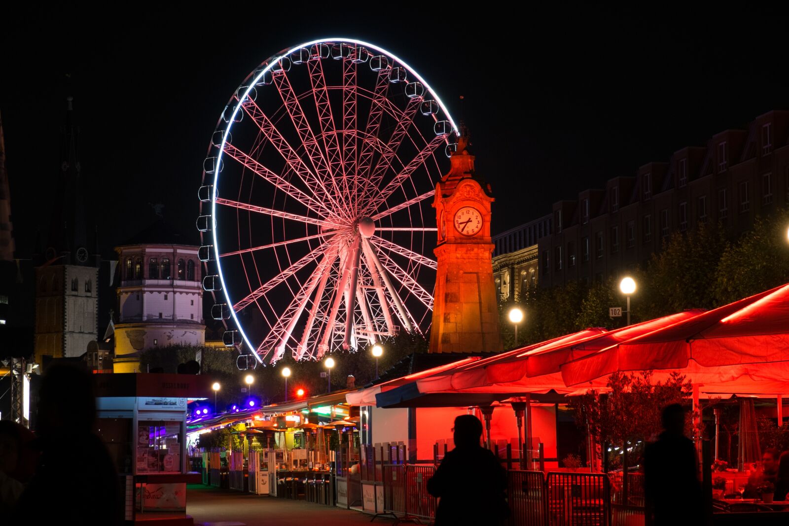 Fujifilm X-E1 sample photo. Ferris wheel, castle tower photography