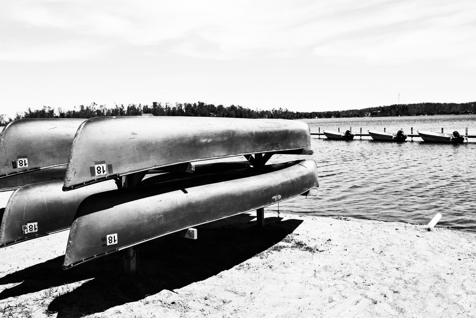 Nikon D3300 sample photo. Marina, lake, canoe photography