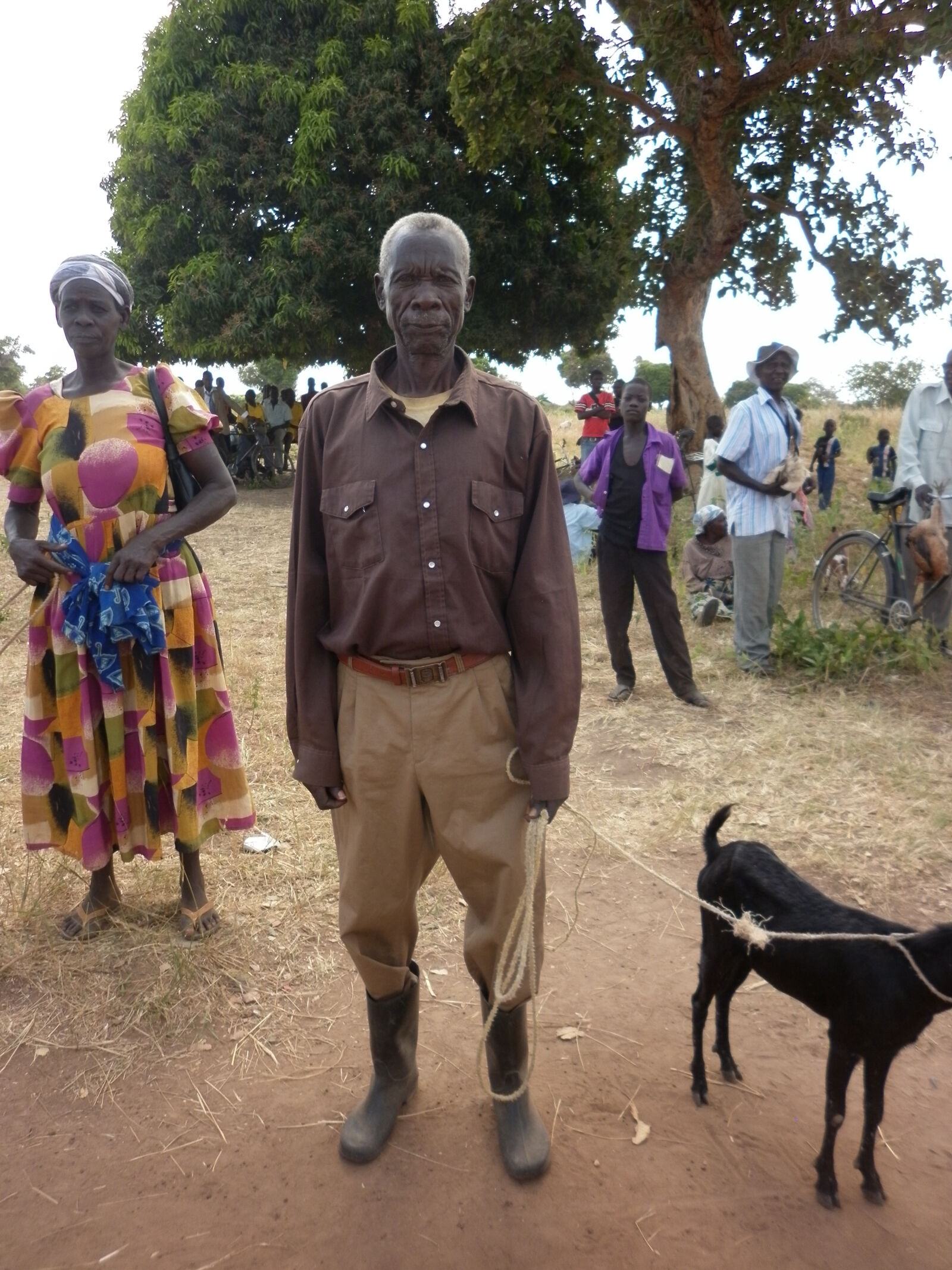 Panasonic DMC-F3 sample photo. Africa, goat, mister, poverty photography