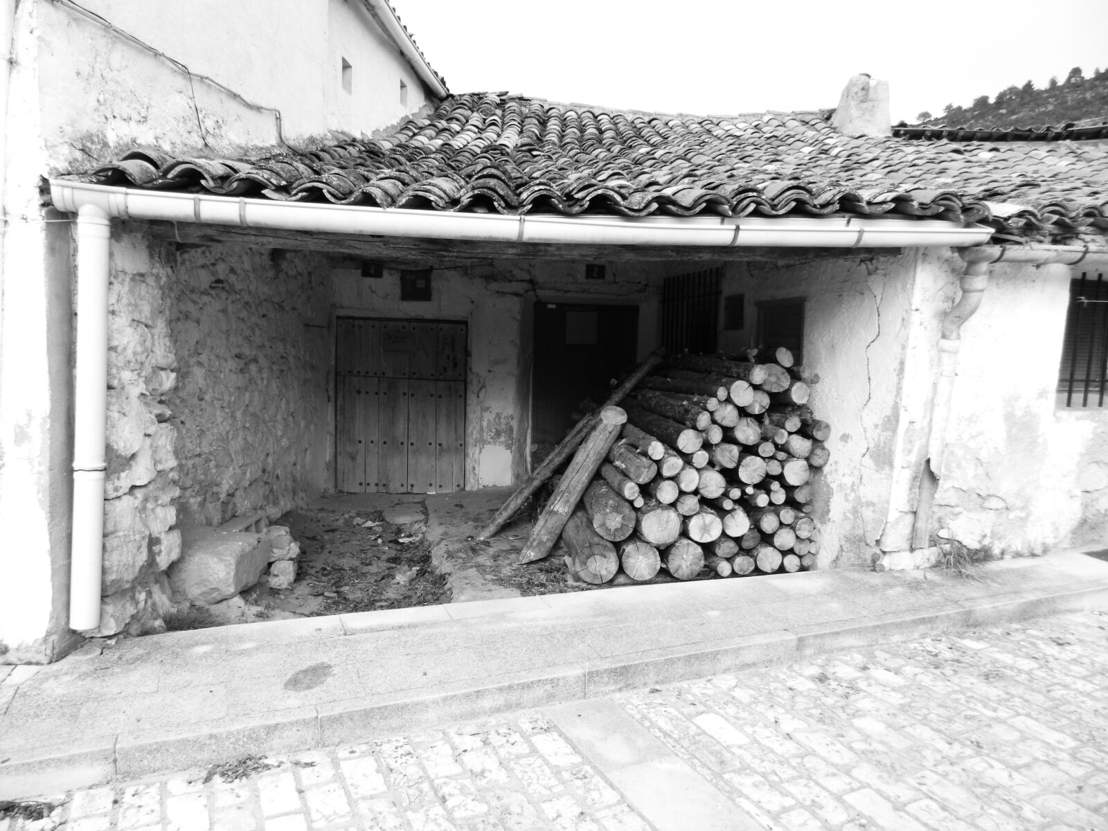 Nikon Coolpix L120 sample photo. Black and white, house photography