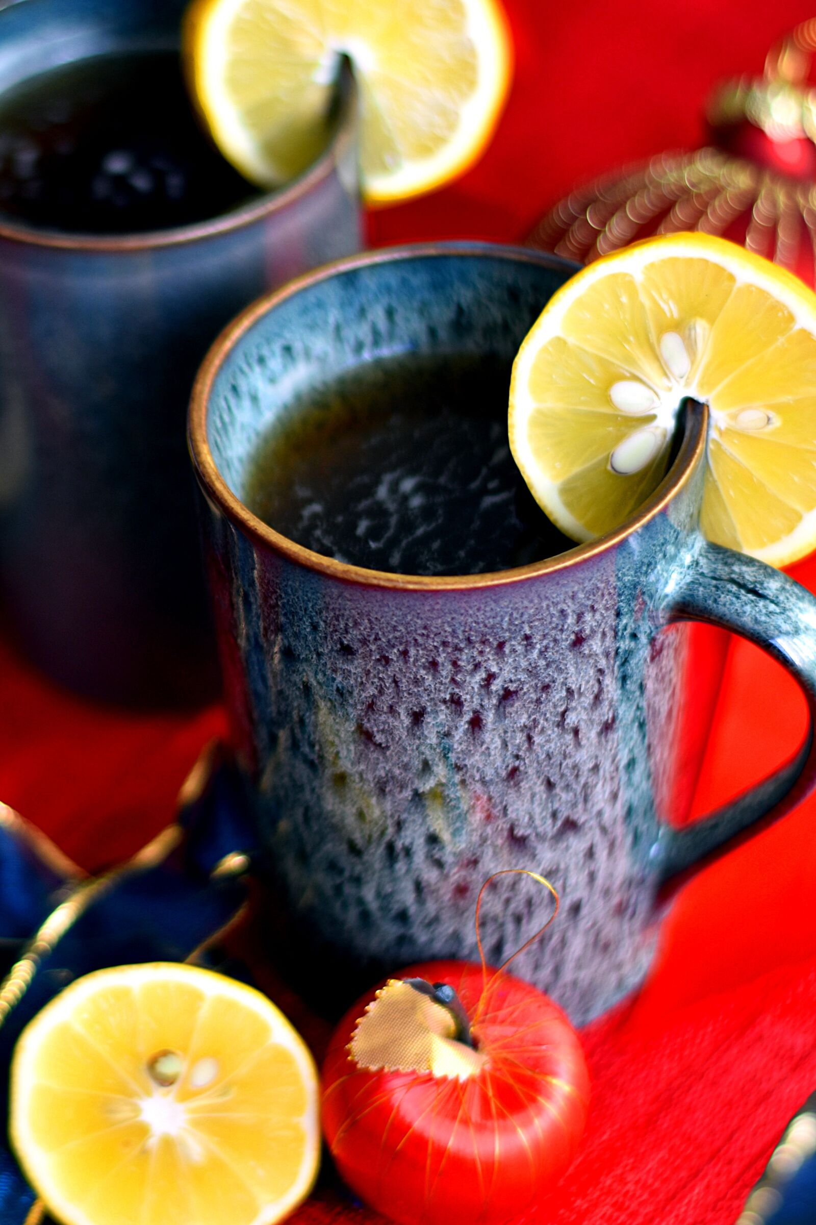 Nikon D3400 sample photo. Tea, herbal, lemon photography