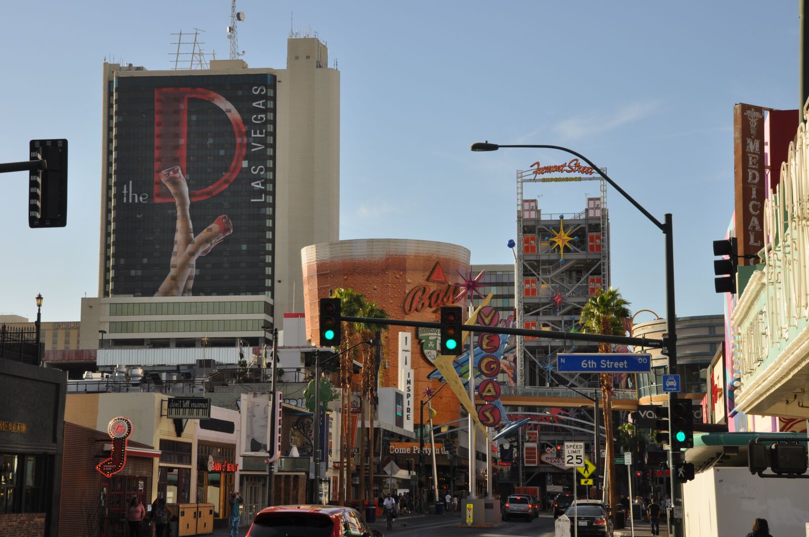 Nikon D5000 sample photo. Las vegas, downtown, city photography