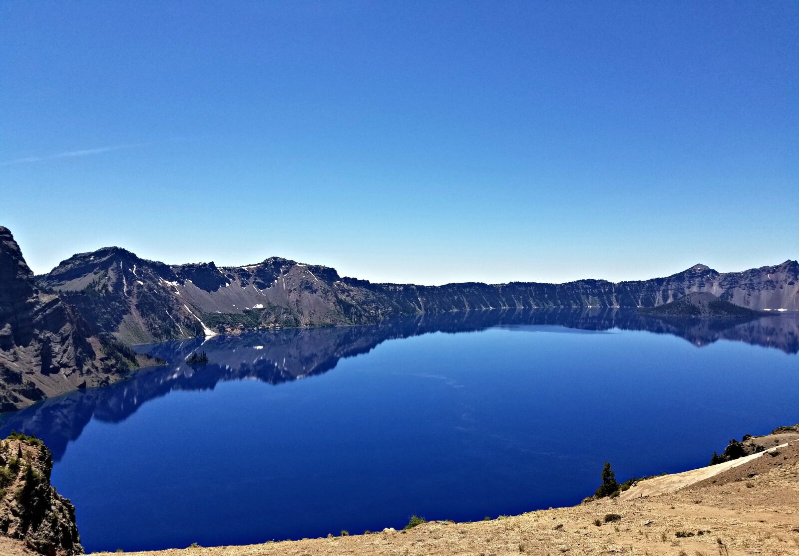 Samsung Galaxy S8+ sample photo. Crater lake, national, park photography