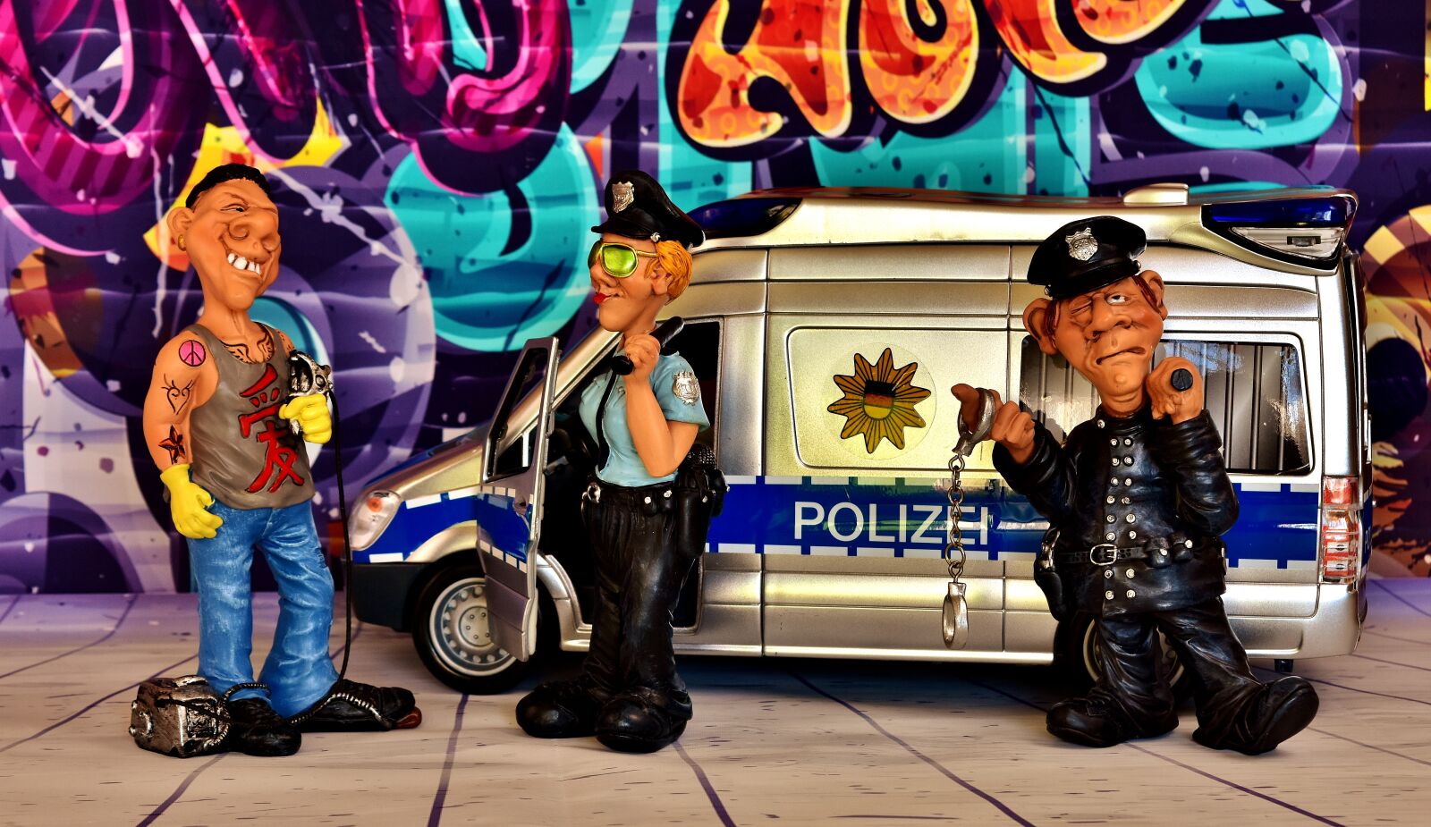 Nikon D7200 sample photo. Police usage, graffiti, sprayer photography