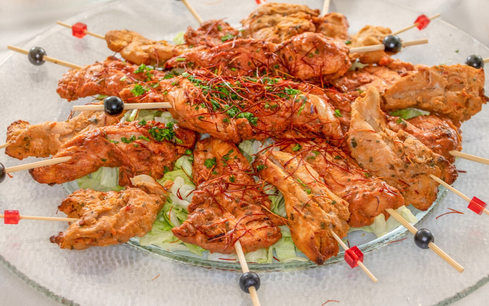 Canon EOS 80D sample photo. Chicken, skewers, meat photography