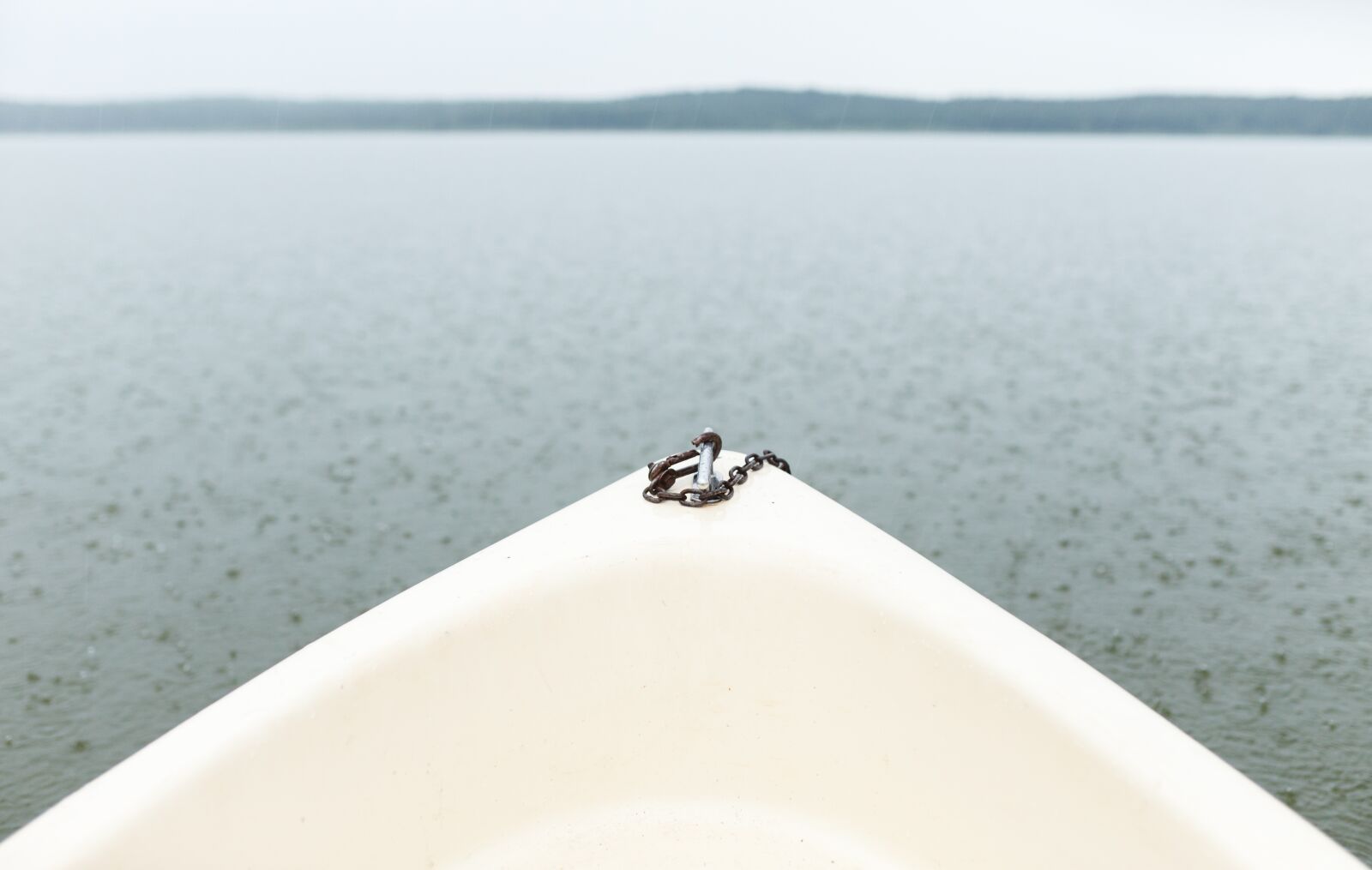 Canon EOS 5D Mark II sample photo. Lake, boat, rain photography