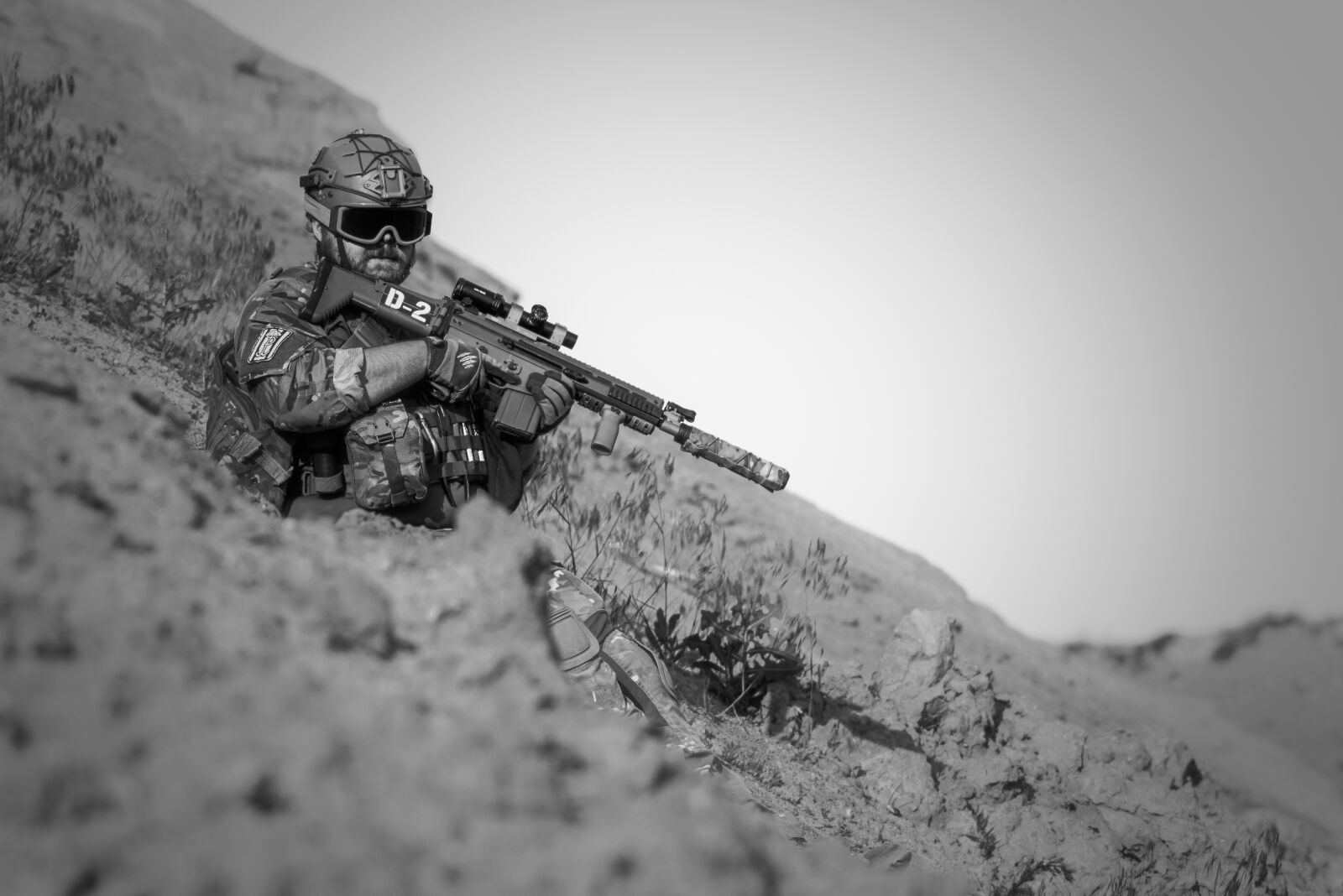 Nikon D600 sample photo. War, desert, guns photography