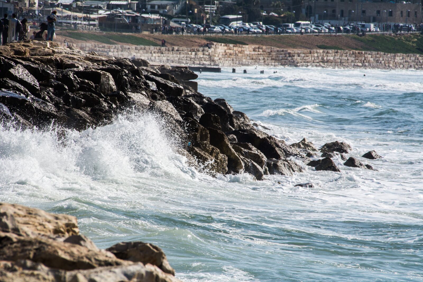 Nikon D7100 sample photo. Beach, wave, stones photography