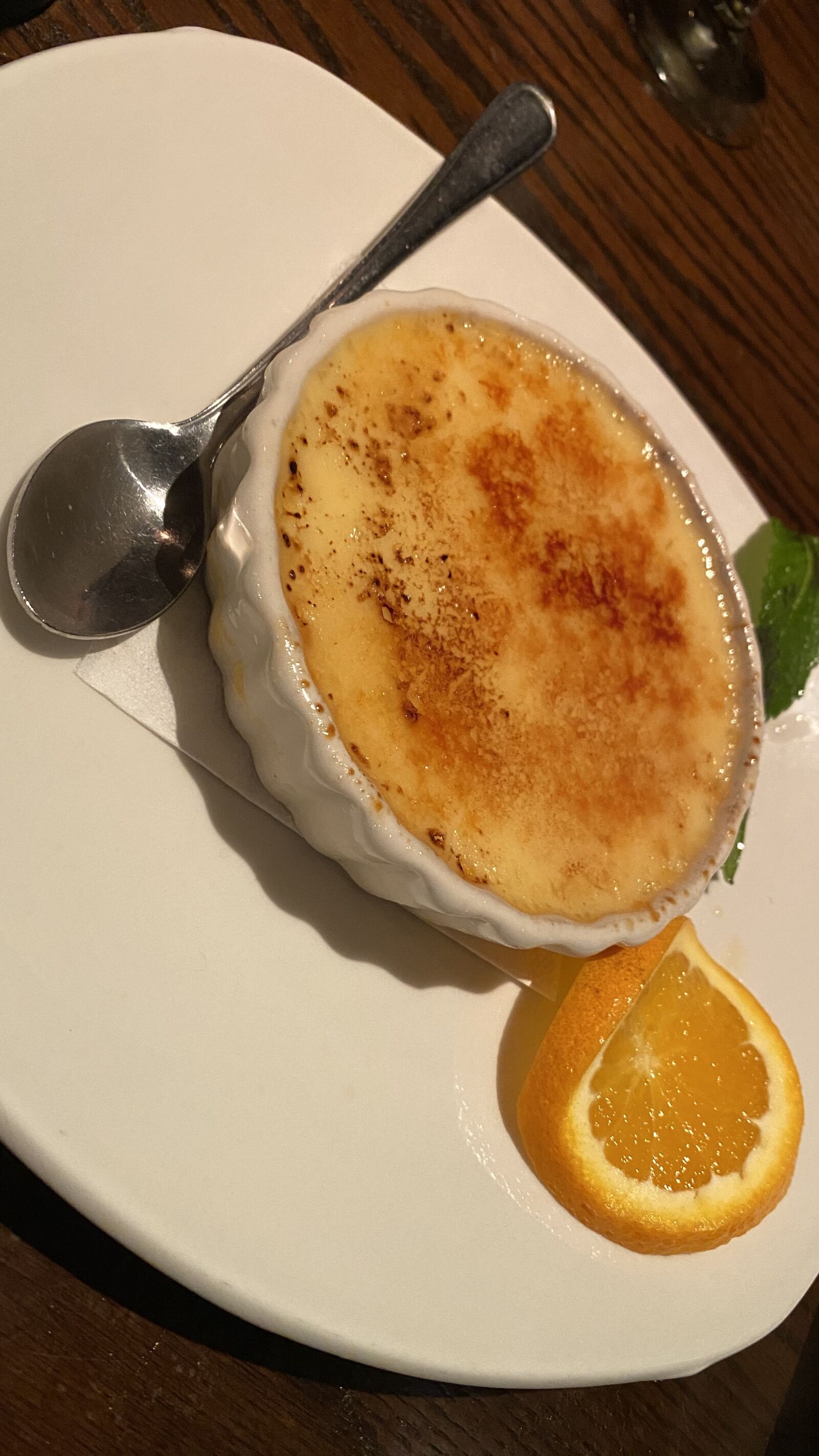 Apple iPhone 11 sample photo. Dessert, creme brulee, sugar photography