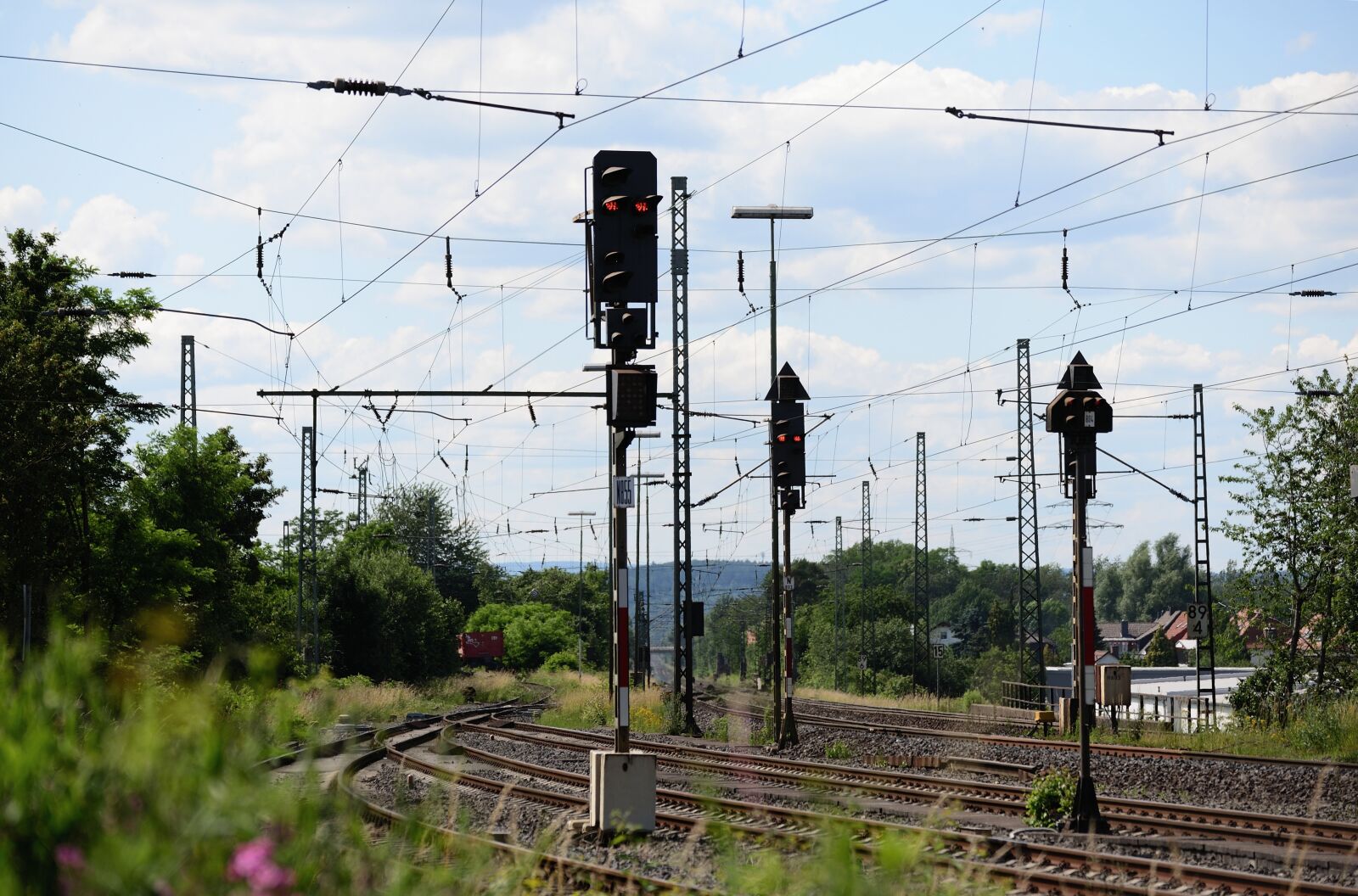 Nikon D610 sample photo. Railway station, train tracks photography