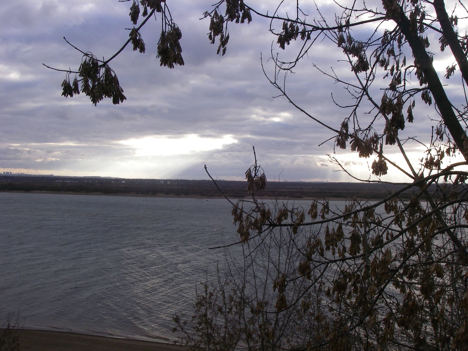 Pentax OPTIO W20 sample photo. Sunset, river, nature photography
