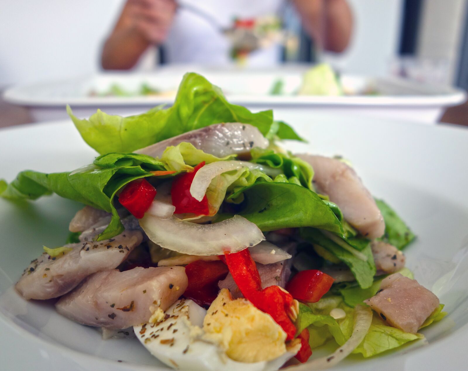 Sony Cyber-shot DSC-RX100 sample photo. Fish, maties, salad photography