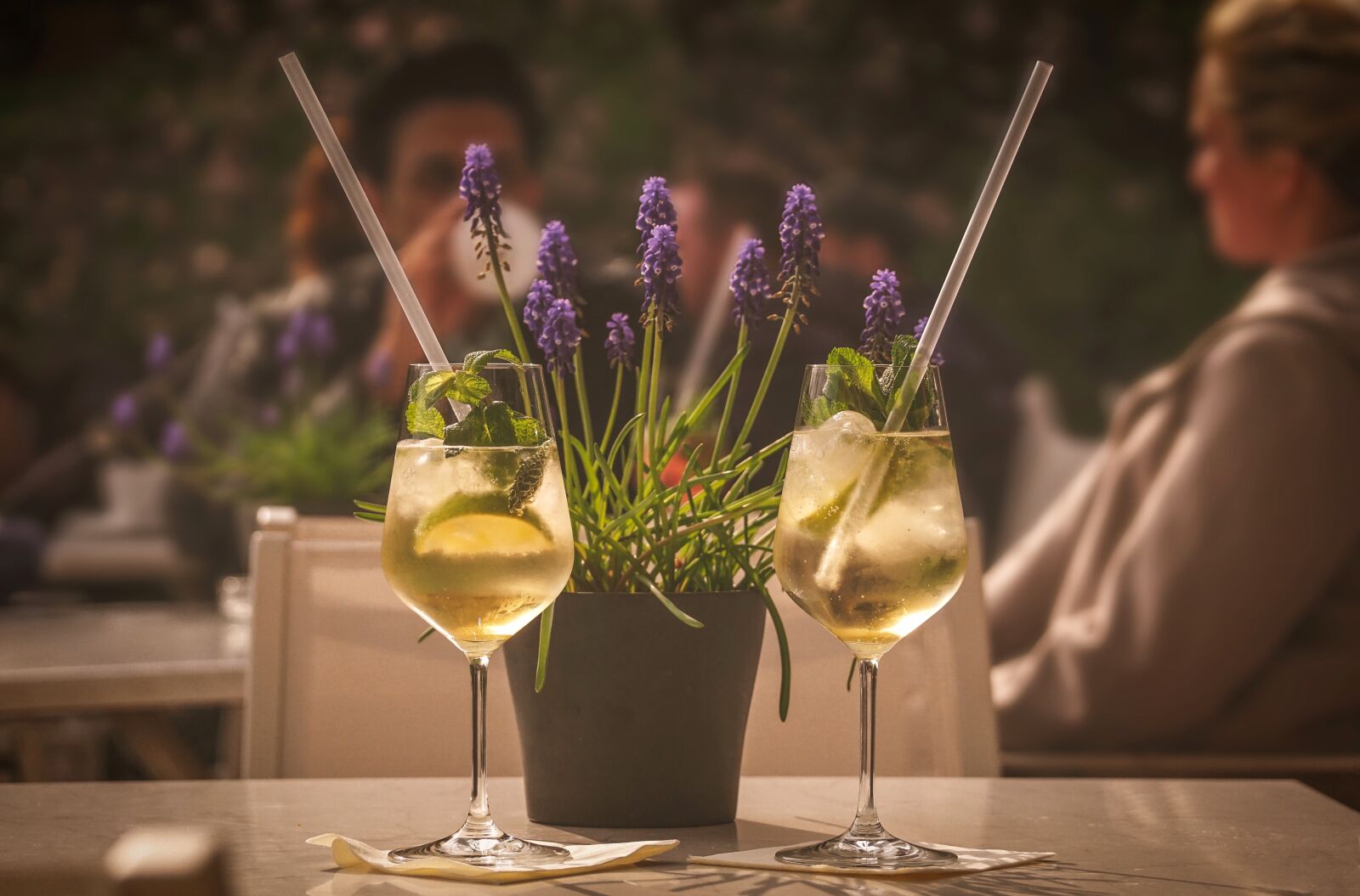 Sony DT 55-300mm F4.5-5.6 SAM sample photo. Aperitif, drinks, champagne photography