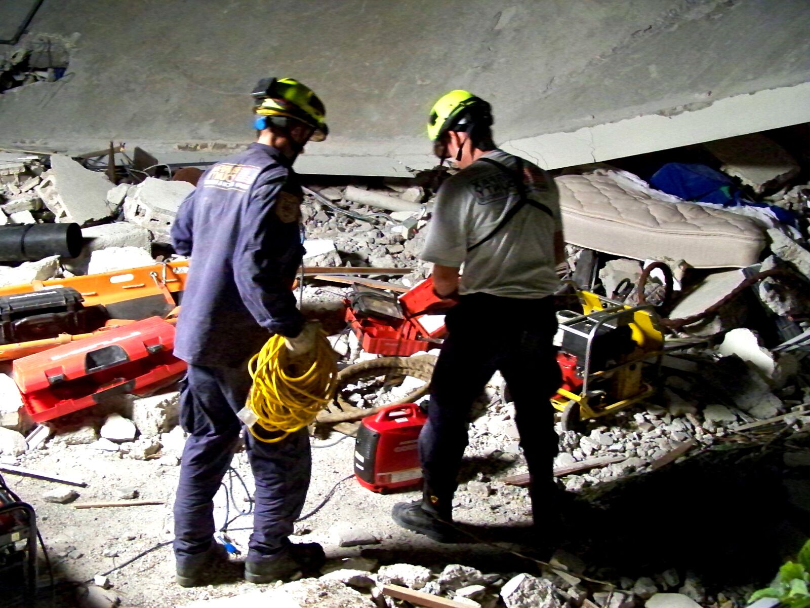 Kodak EASYSHARE Z1012 IS DIGITAL CAMERA sample photo. Two, men, search, rescue photography