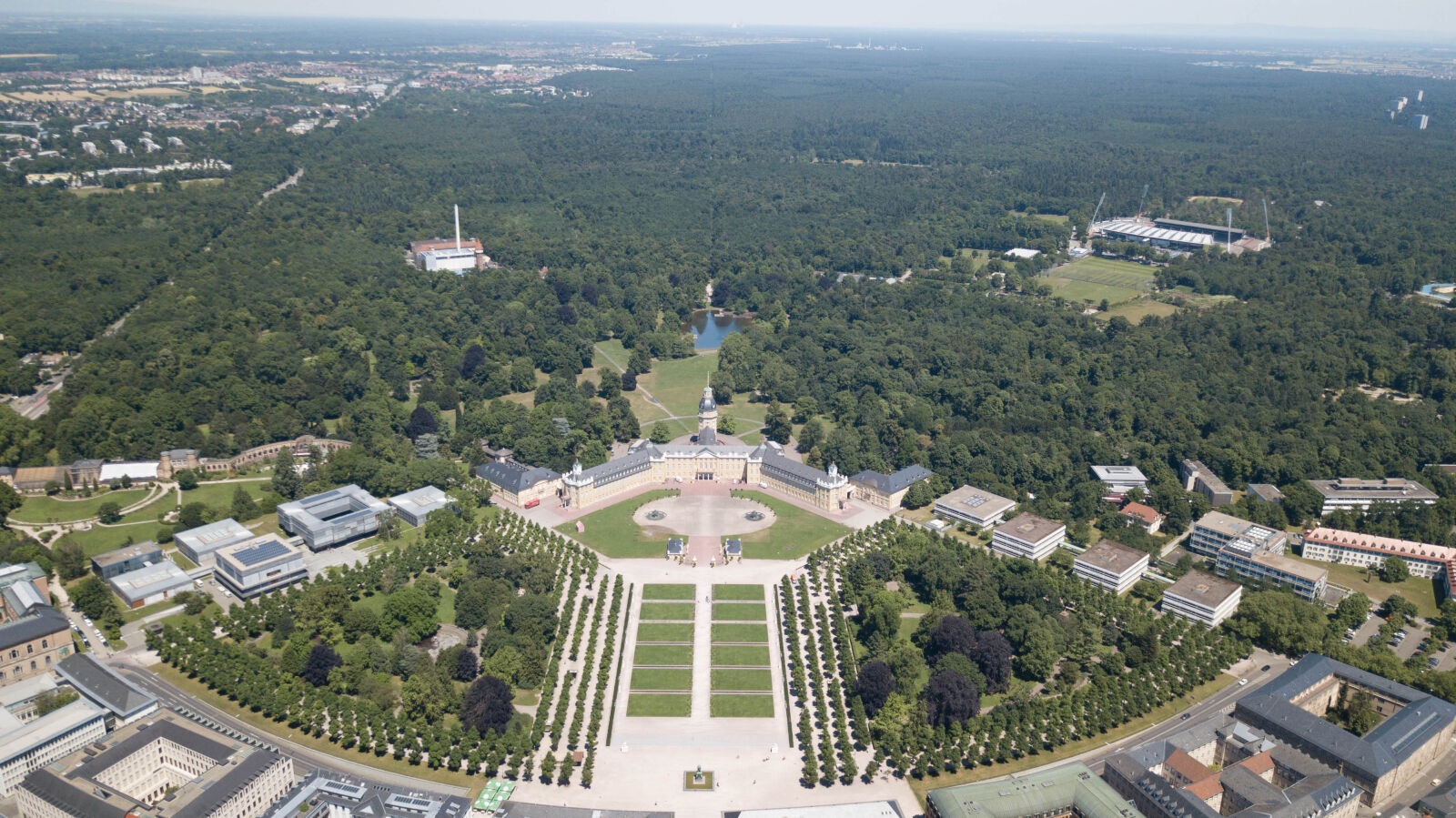DJI FC220 sample photo. Fussballstadion, karlsruhe, schloss, schloss photography
