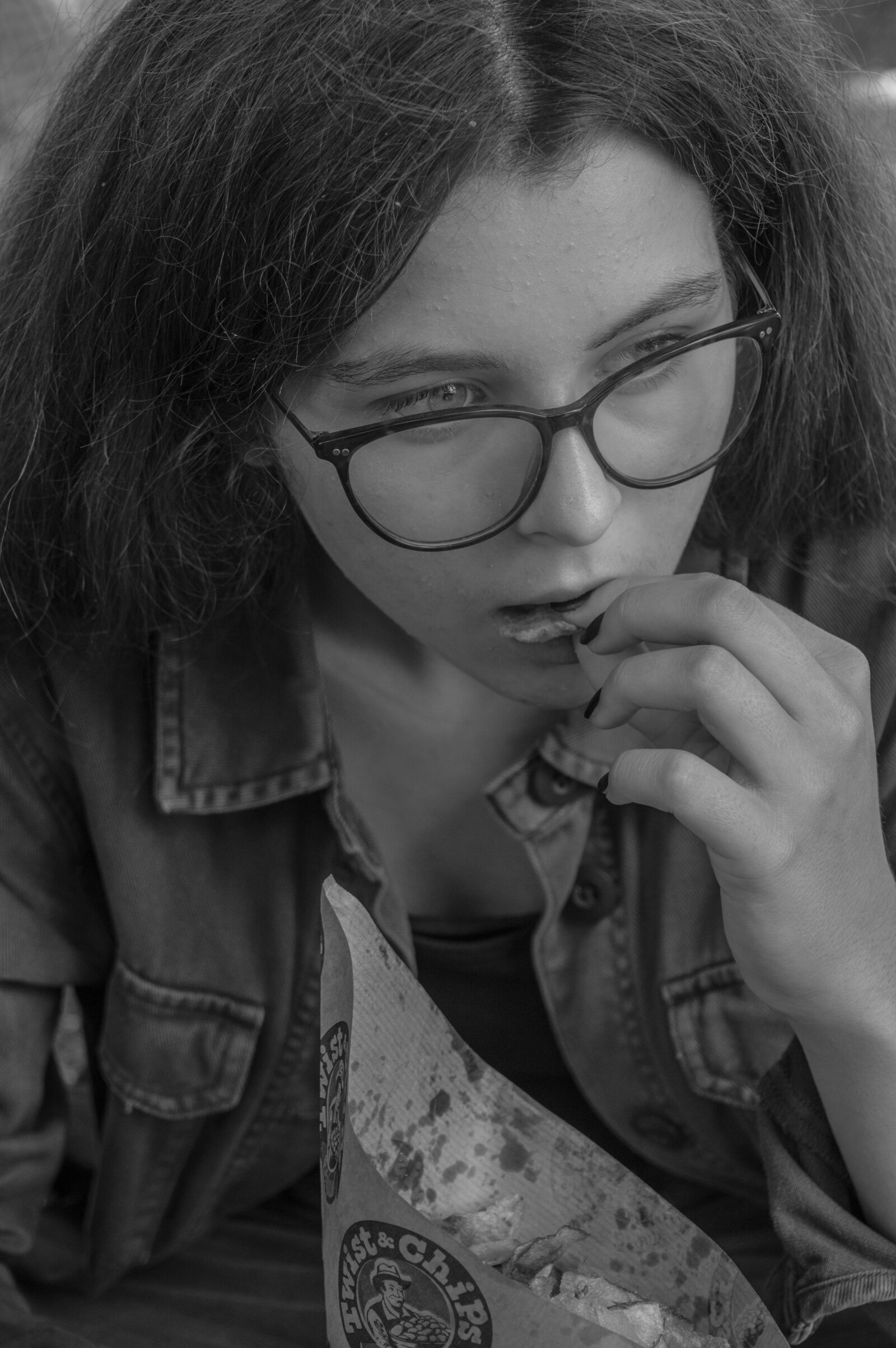Nikon D3200 sample photo. Girl, black, white photography