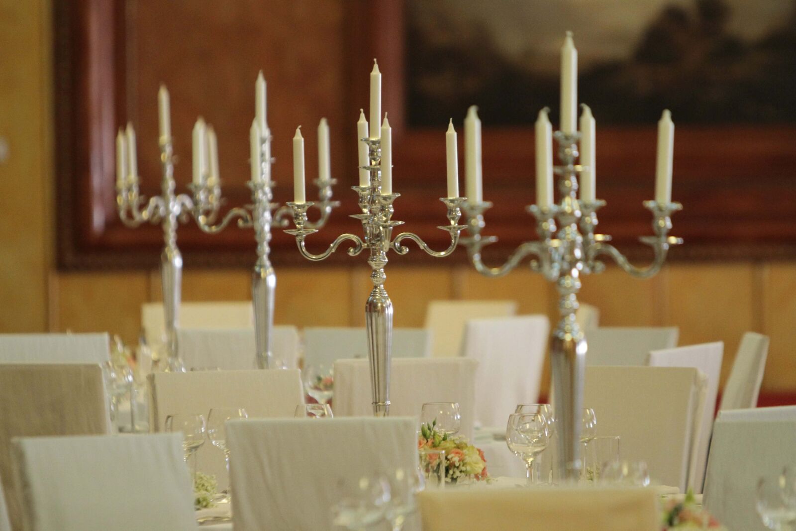 Canon EF 70-200mm F2.8L IS USM sample photo. Candles, dining area, elegance photography