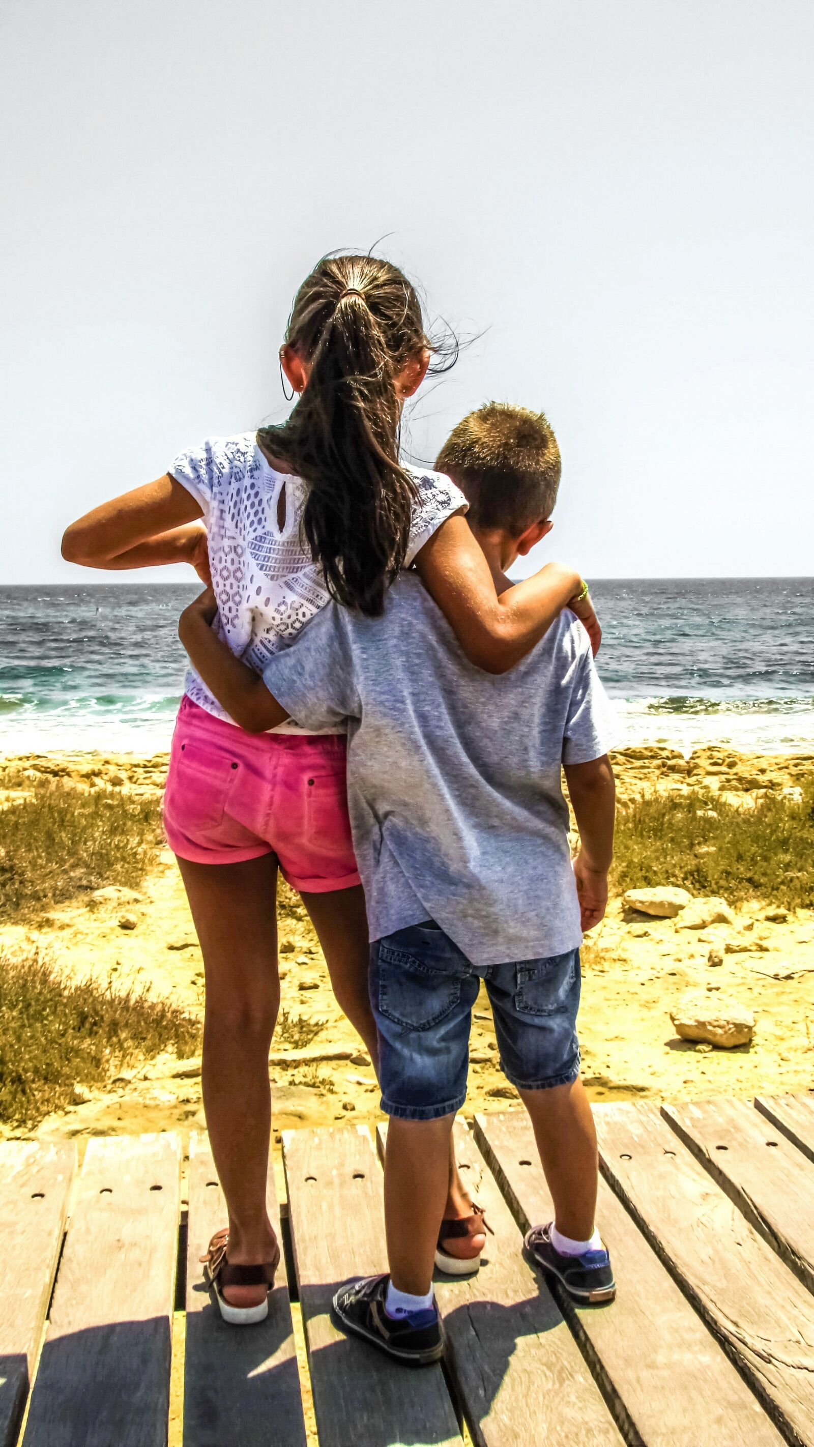 Canon PowerShot SX400 IS sample photo. Boy and girl, sister photography