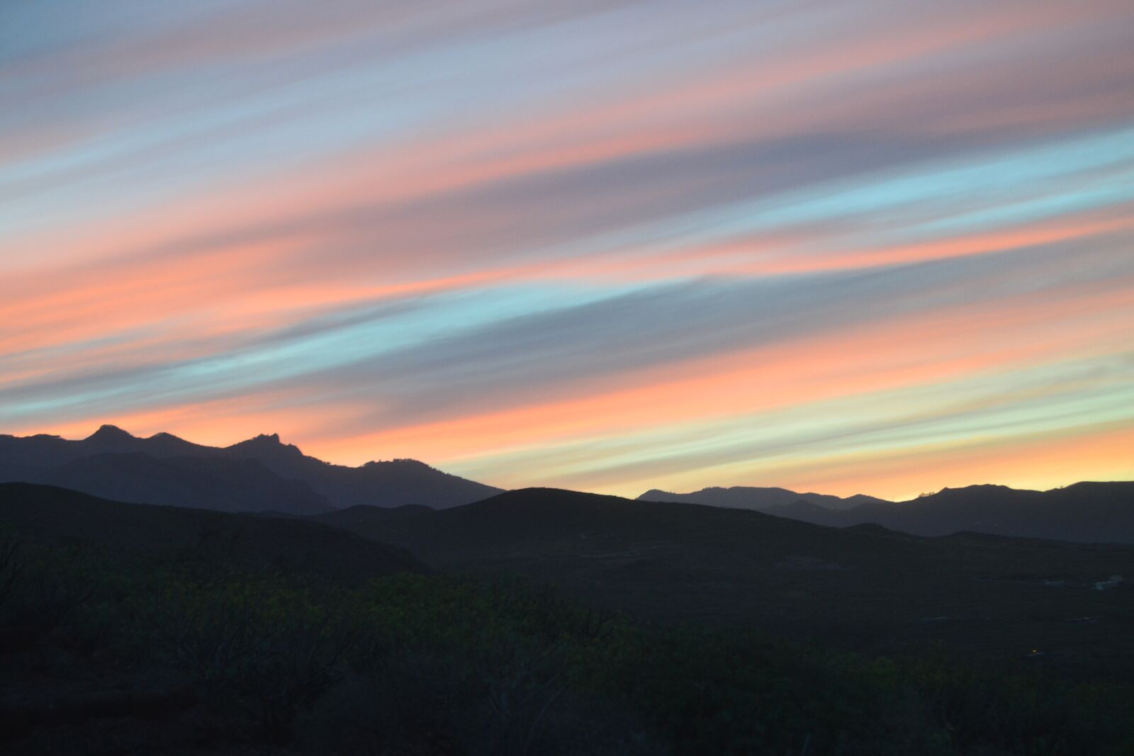 Nikon D3100 sample photo. Sunset, landscape, clouds photography