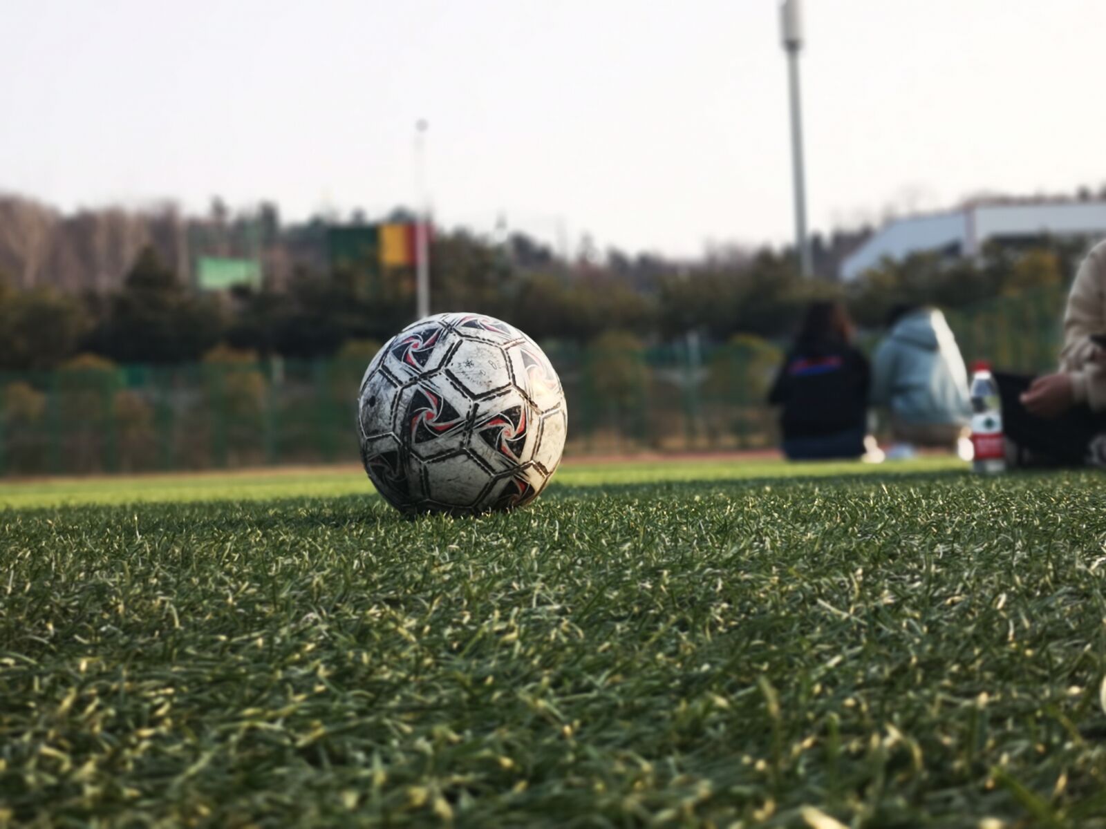 HUAWEI P20 sample photo. Grassland, football, spring photography