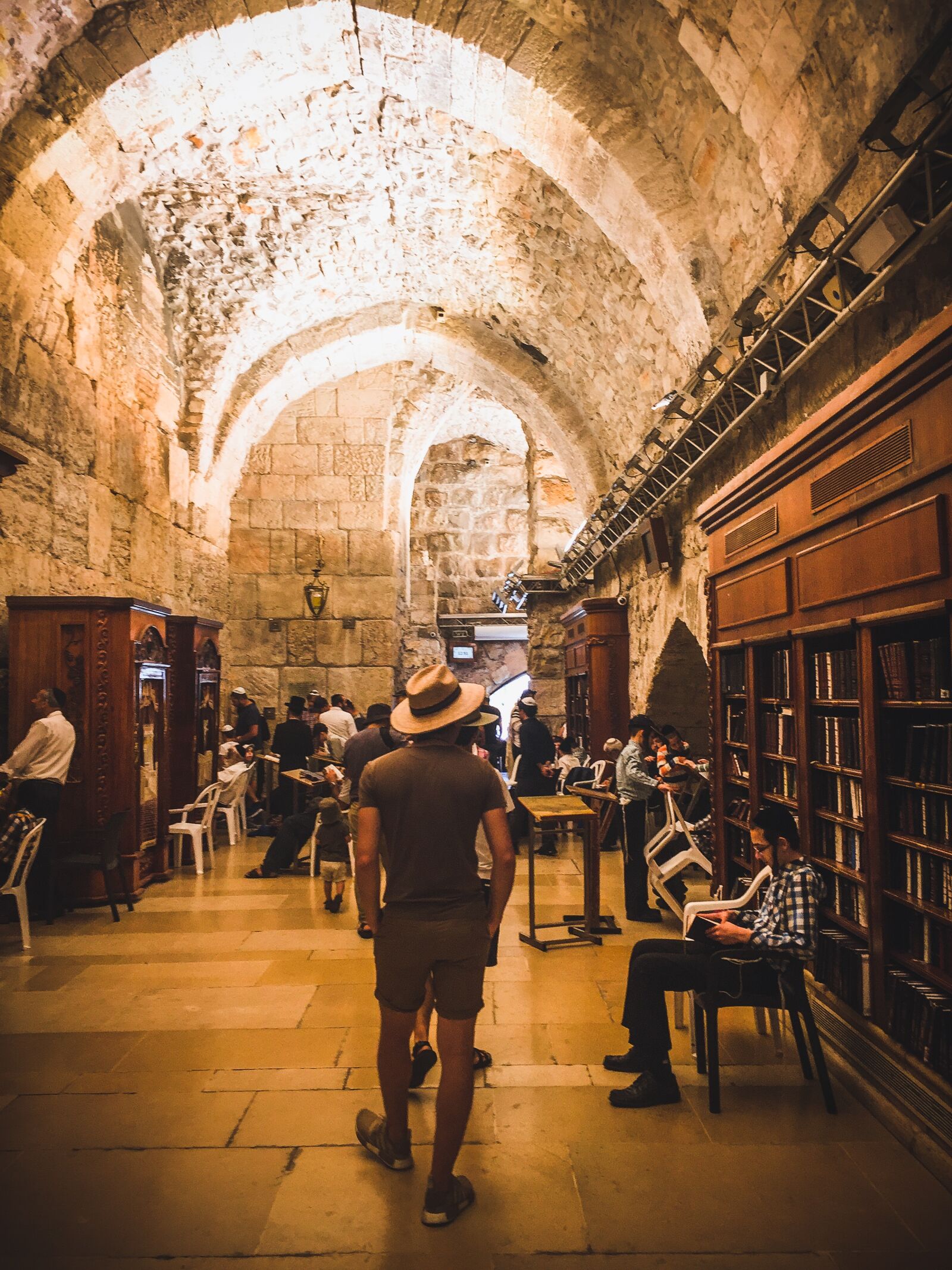 iPhone 6 back camera 4.15mm f/2.2 sample photo. Jerusalem, man walking, religion photography
