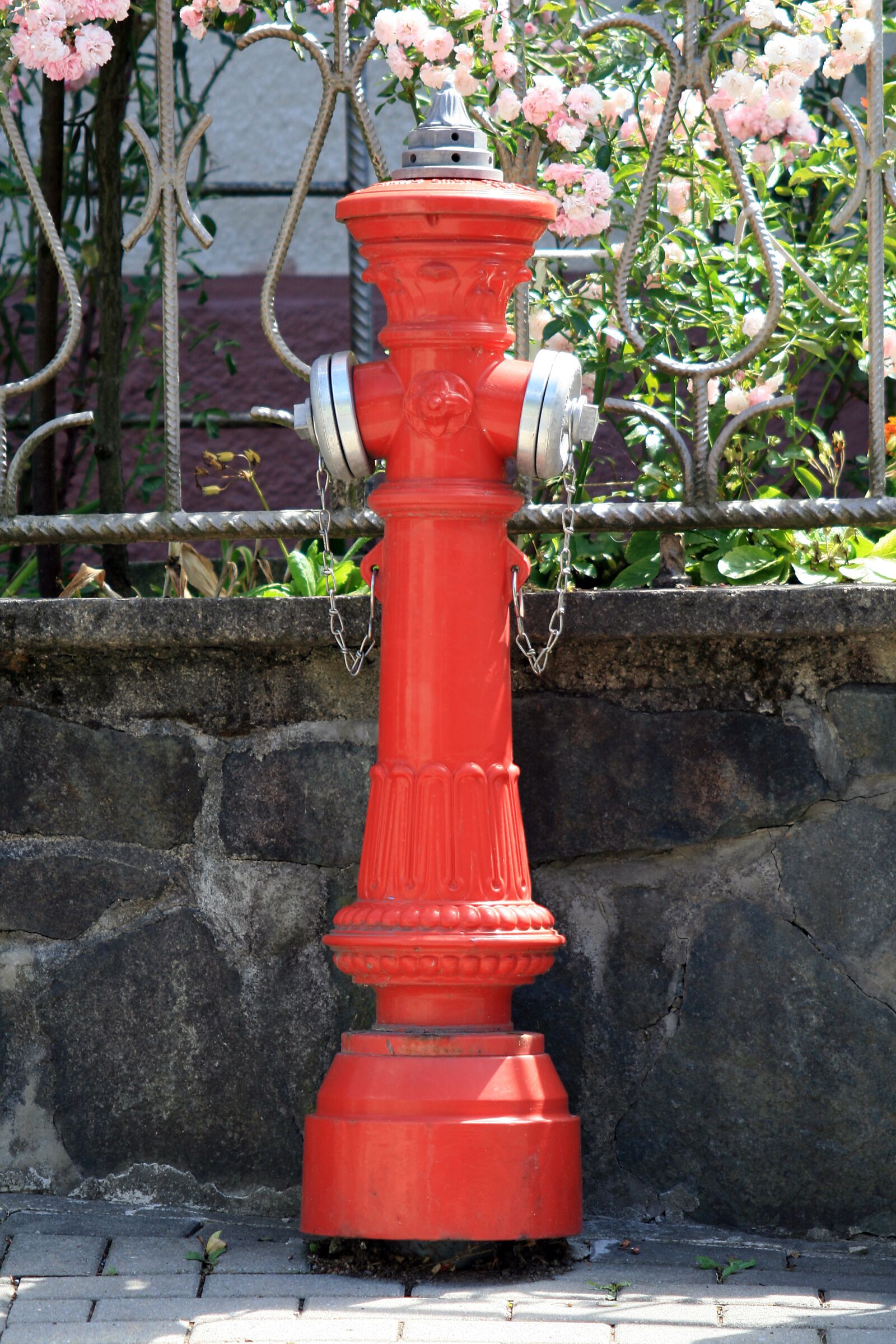 Canon EOS 400D (EOS Digital Rebel XTi / EOS Kiss Digital X) sample photo. Red hydrant, firefighter hydrant photography