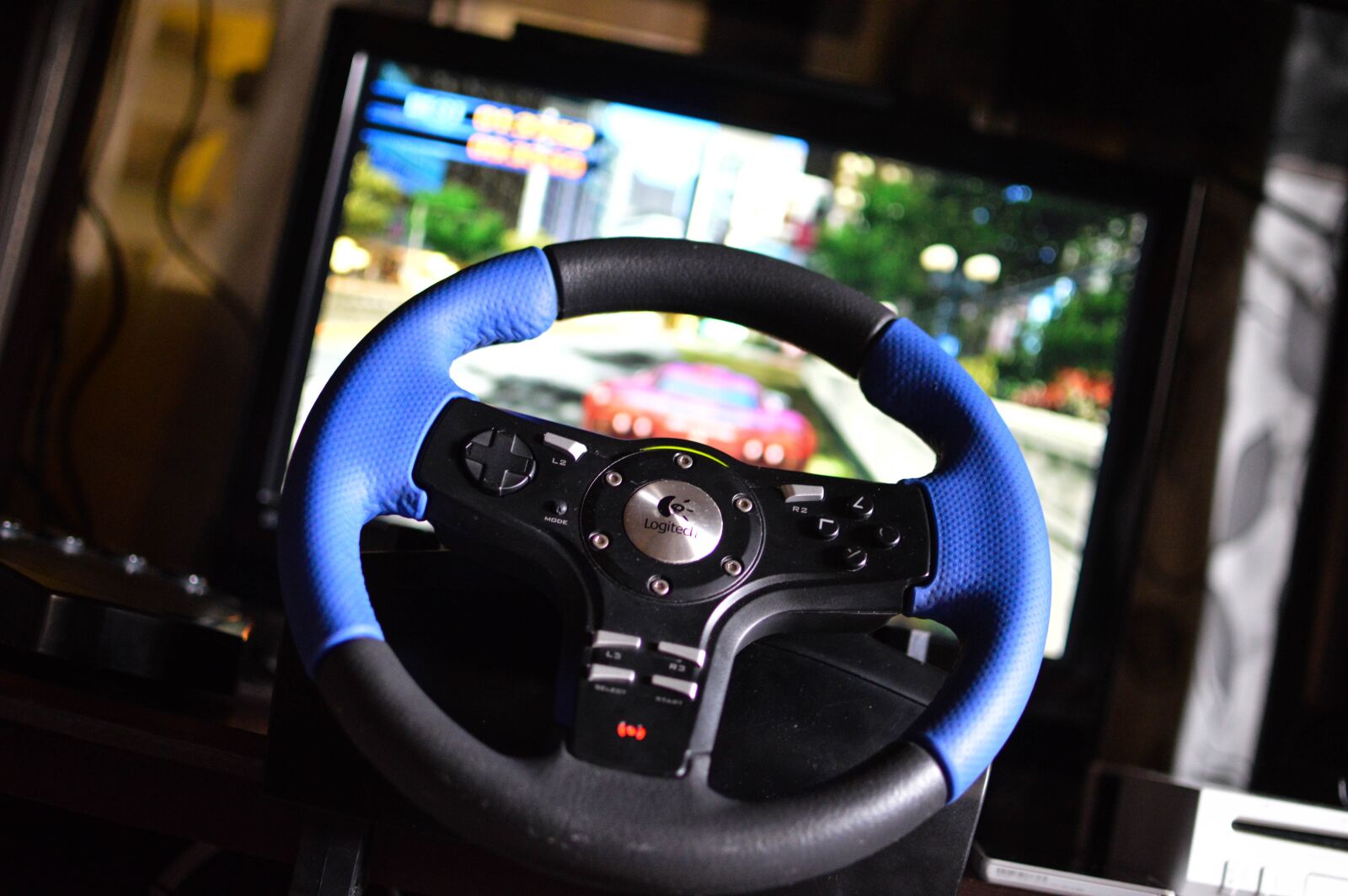 Nikon D3200 sample photo. Drivingwheel, playstation, videogames photography