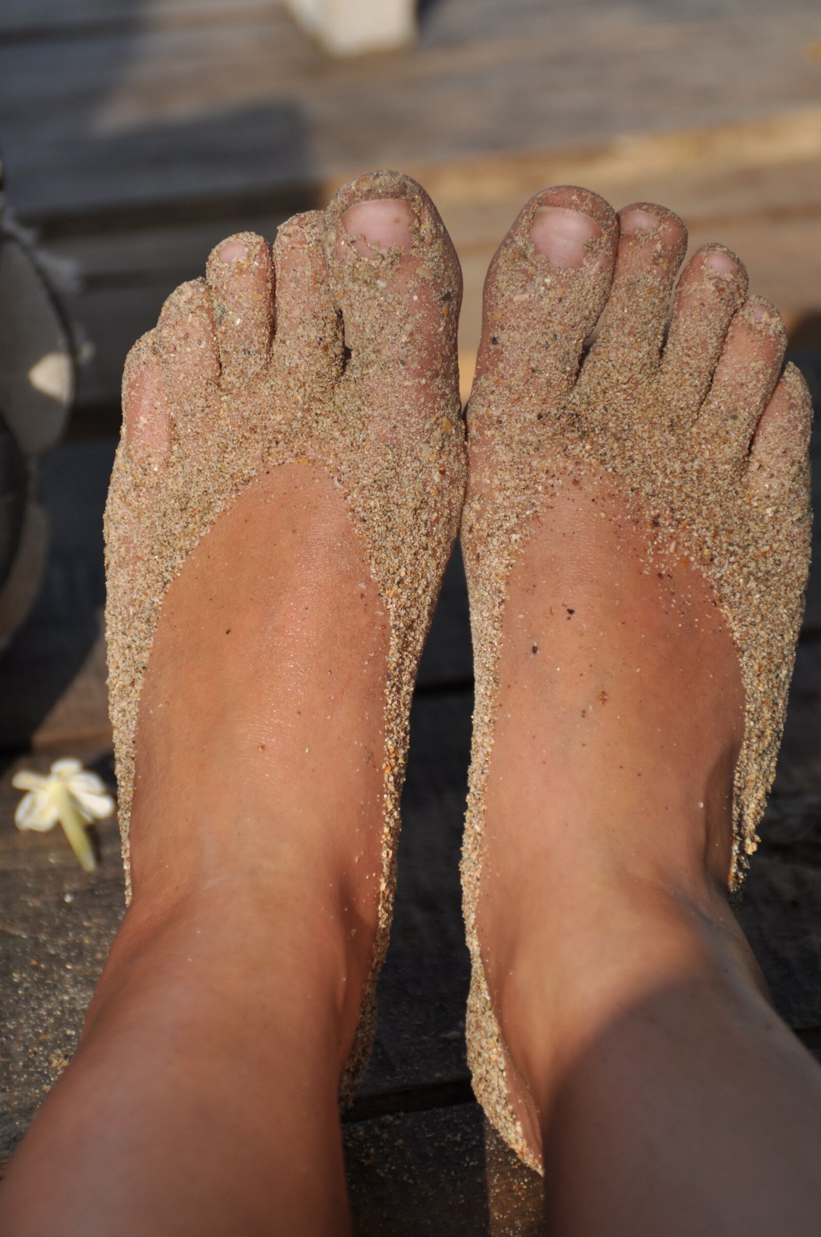 Nikon D5000 sample photo. Feet, sand, beach photography