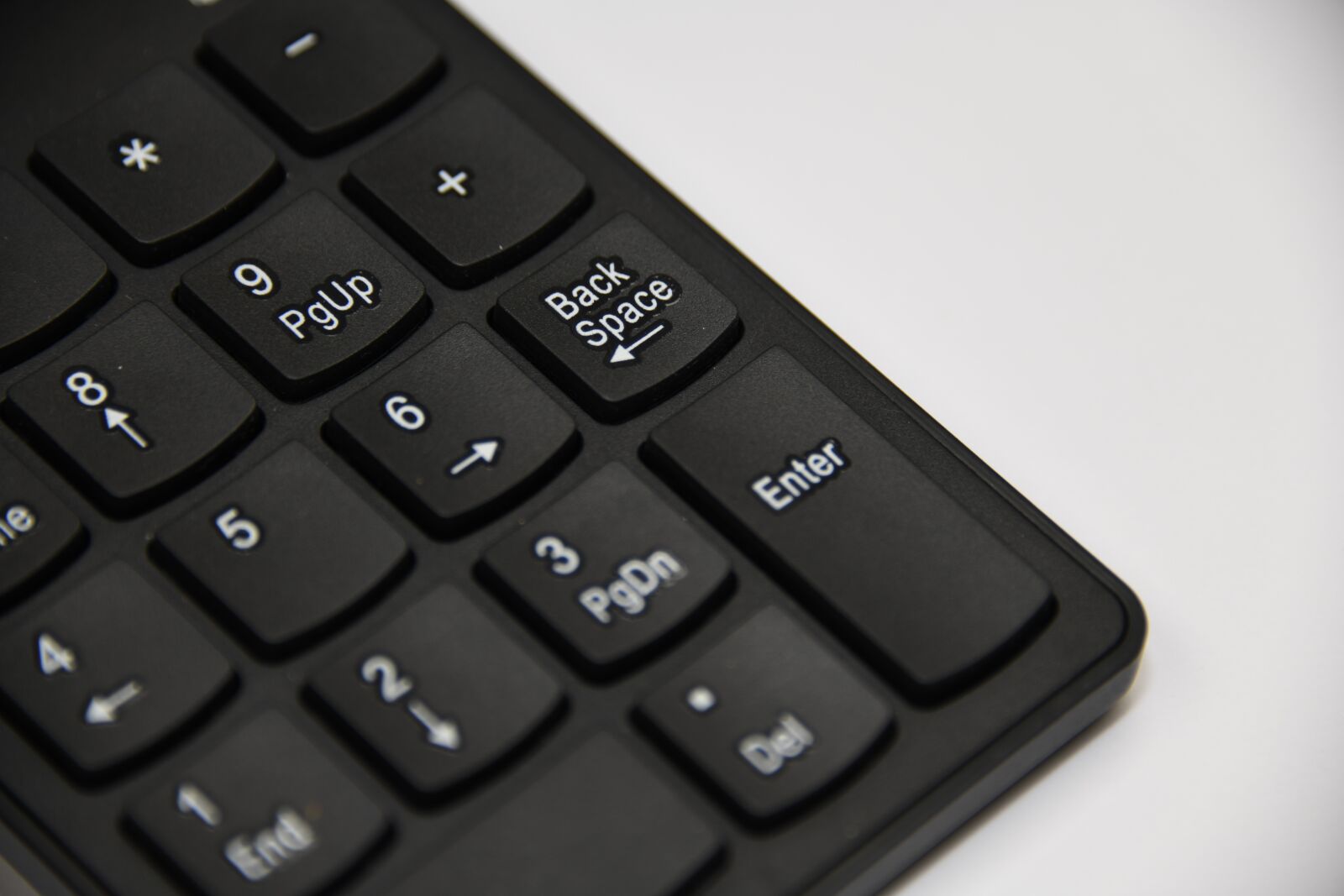 Nikon D850 sample photo. Backspace, keyboard, office photography