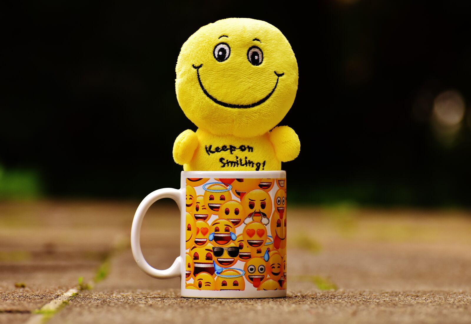 Nikon D7200 sample photo. Smilies, cup, yellow photography