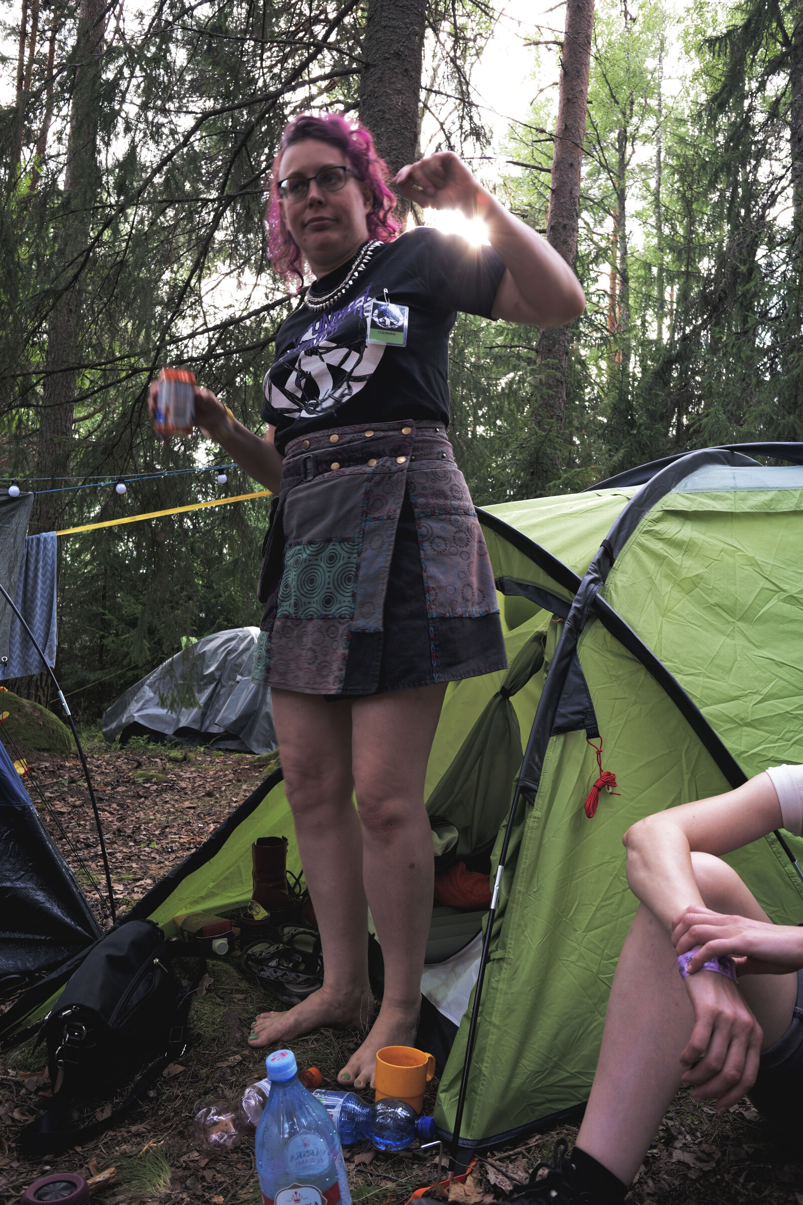 Panasonic Lumix DC-S9 sample photo. Forest camp photography