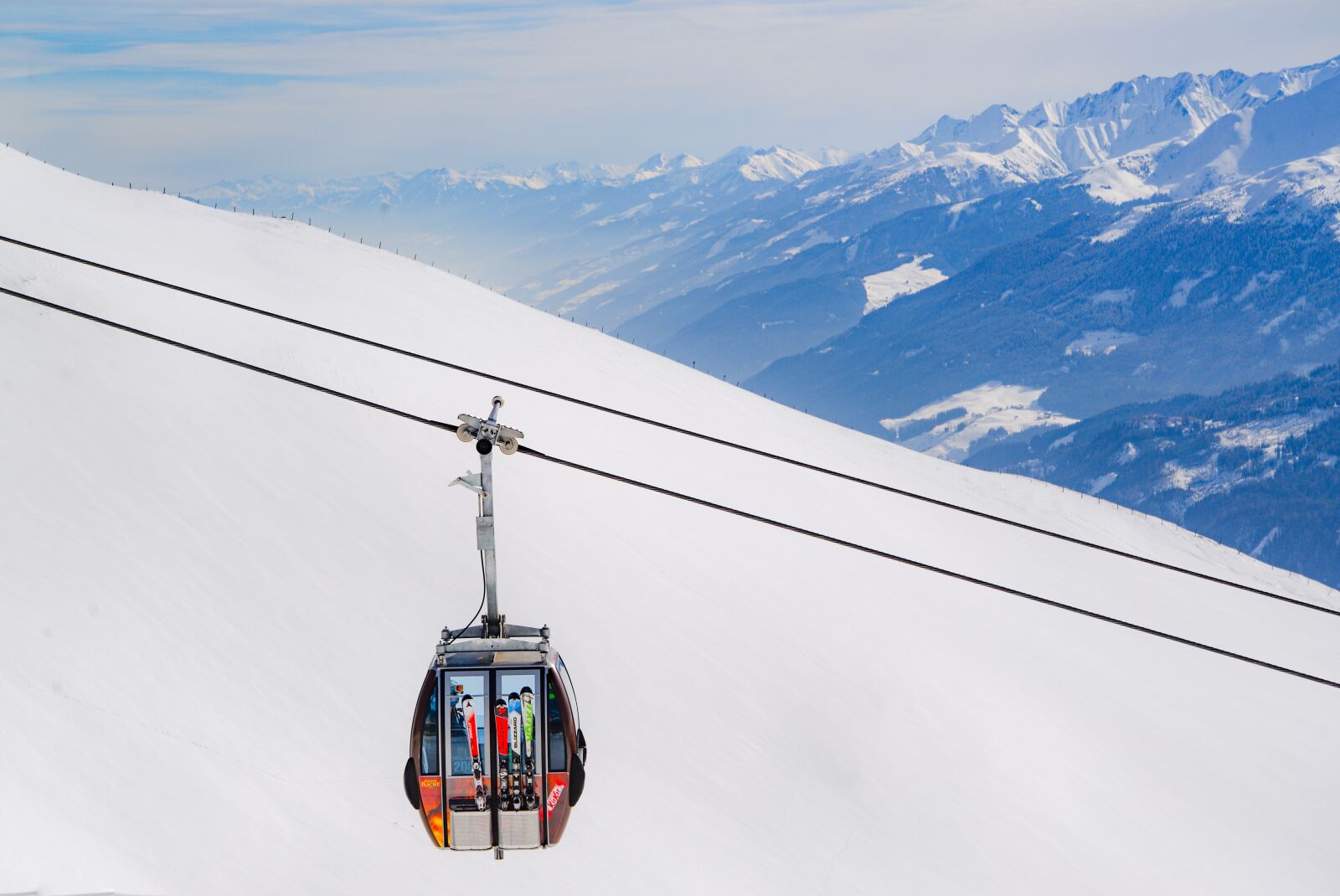 Nikon D610 sample photo. Ski, lift, sky photography