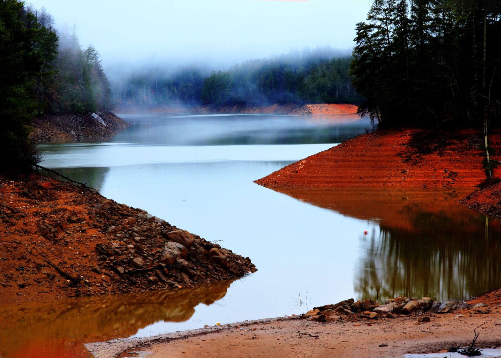 Nikon D7200 sample photo. Lake, fog, river photography