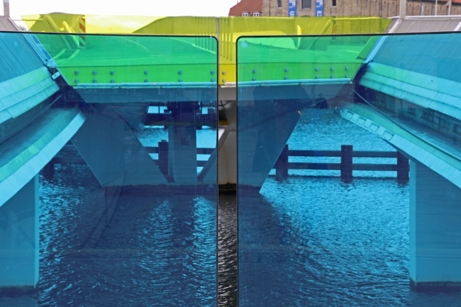 Canon EOS 7D Mark II sample photo. Blue, glass, bridge, city photography