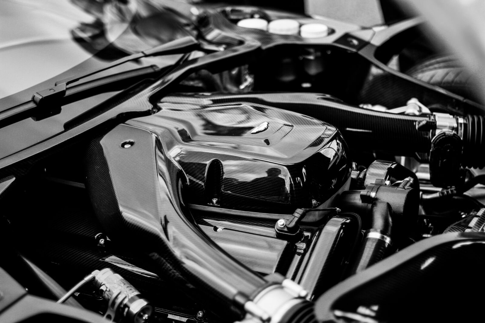 Canon EOS 70D + Canon EF 50mm F1.4 USM sample photo. Aston martin vulcan, engine photography