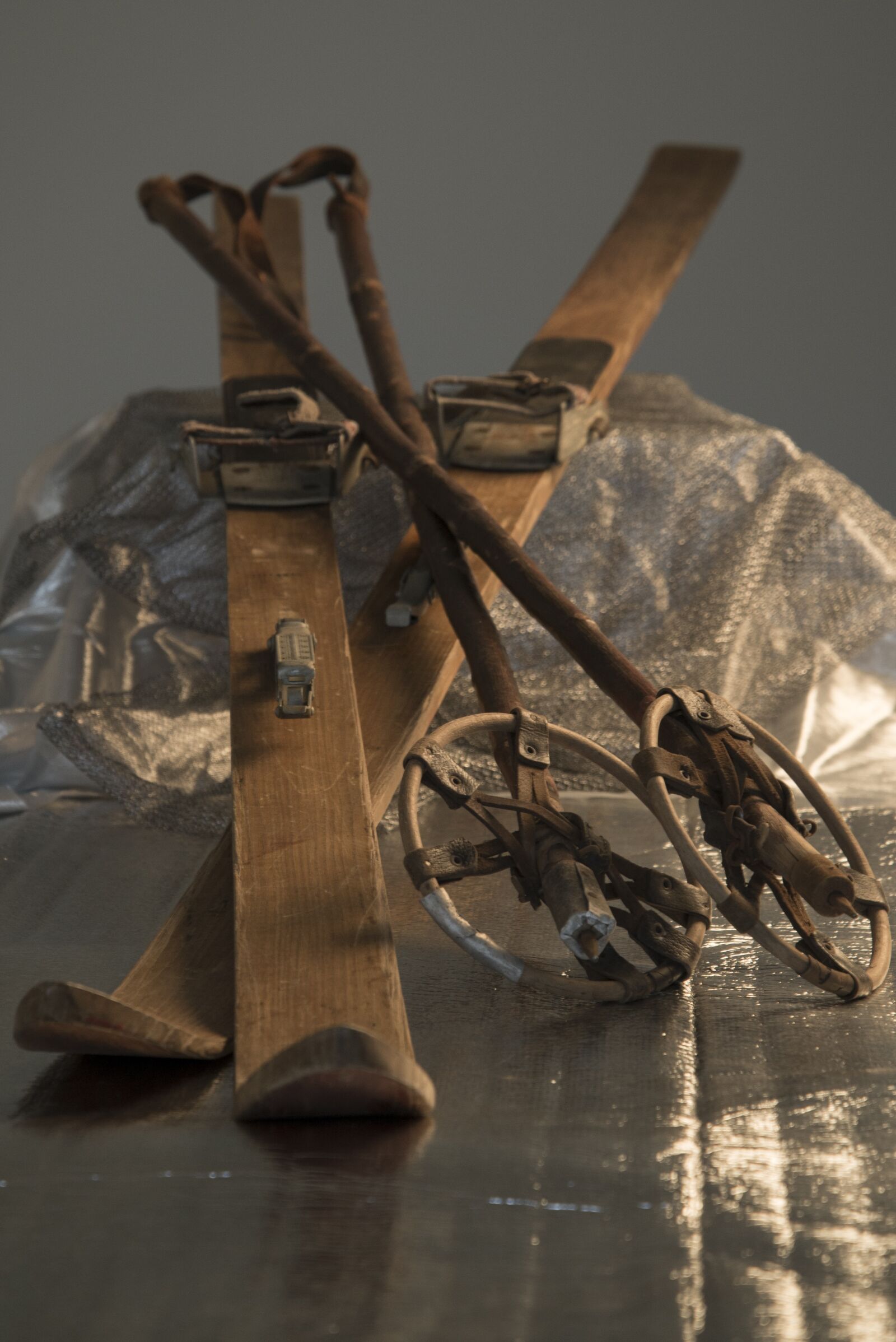 Nikon D610 sample photo. Ski, wooden skis, old photography