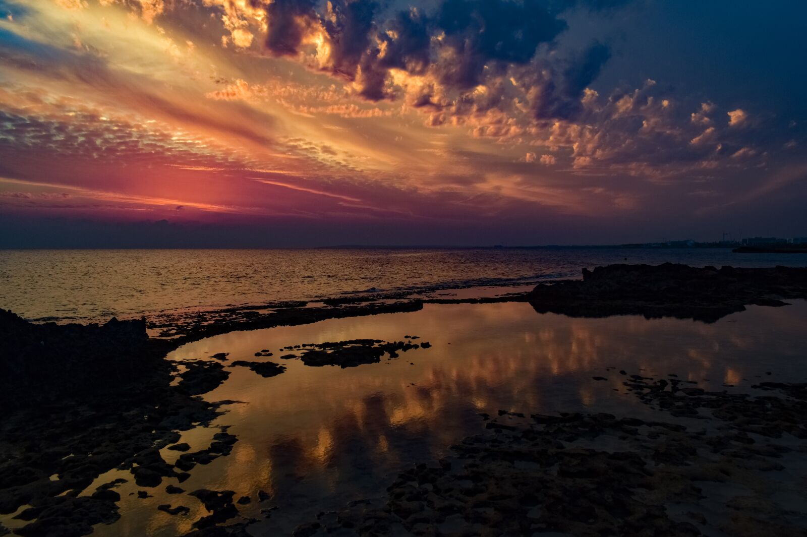 Nikon D3300 sample photo. Sunset, clouds, sea photography