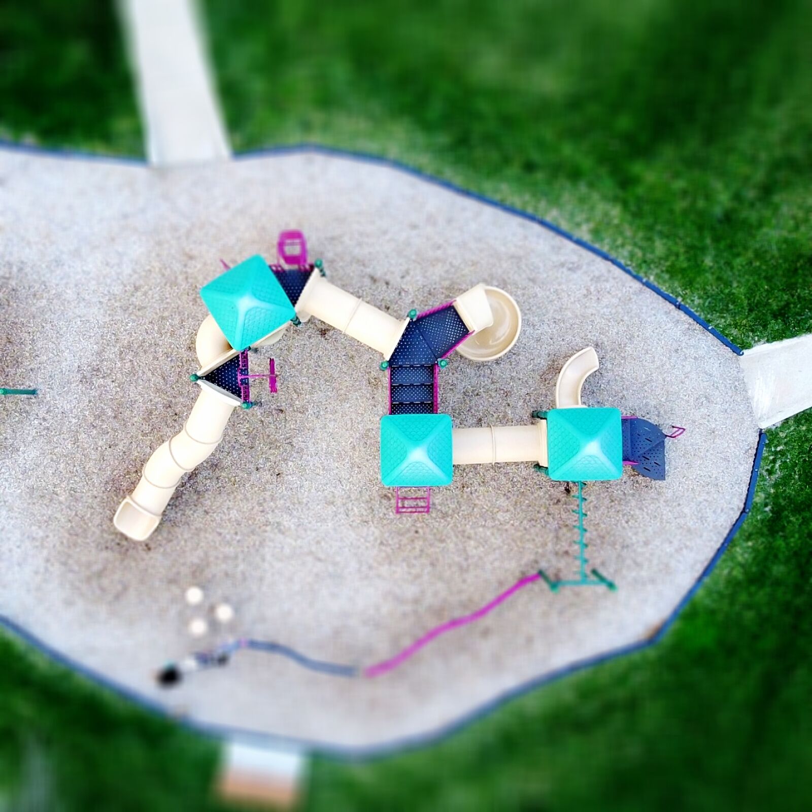 DJI FC220 sample photo. Aerial, playground photography