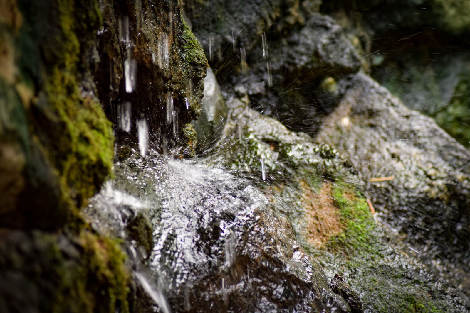 Nikon D5300 sample photo. Drop of water, stone photography