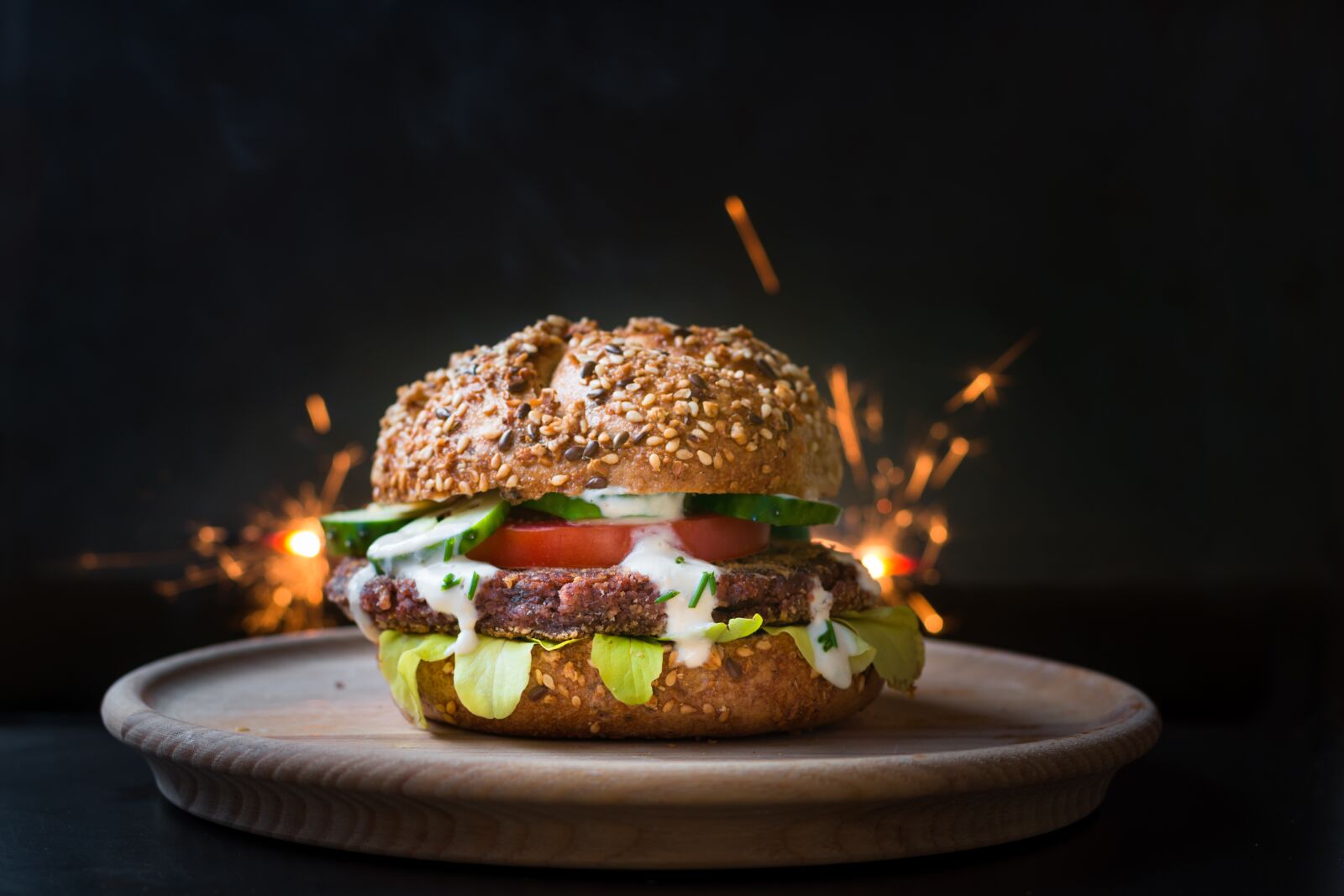 Nikon D7200 sample photo. Burger, party, vegetarian photography
