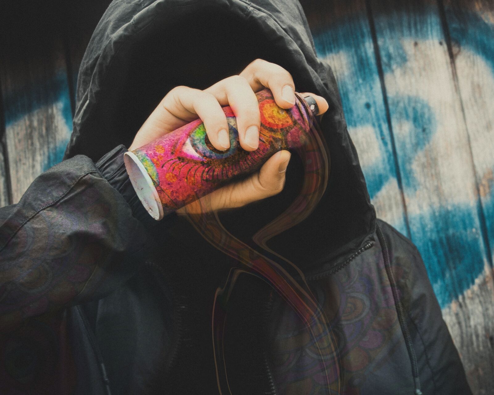 Nikon D3300 sample photo. Spray, tagger, prohibited photography