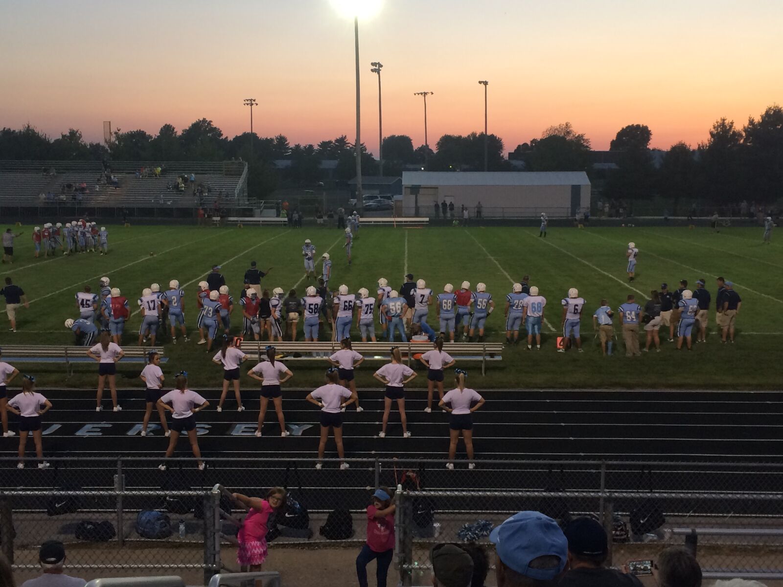 Apple iPhone 5s sample photo. Football, high, school, sunset photography