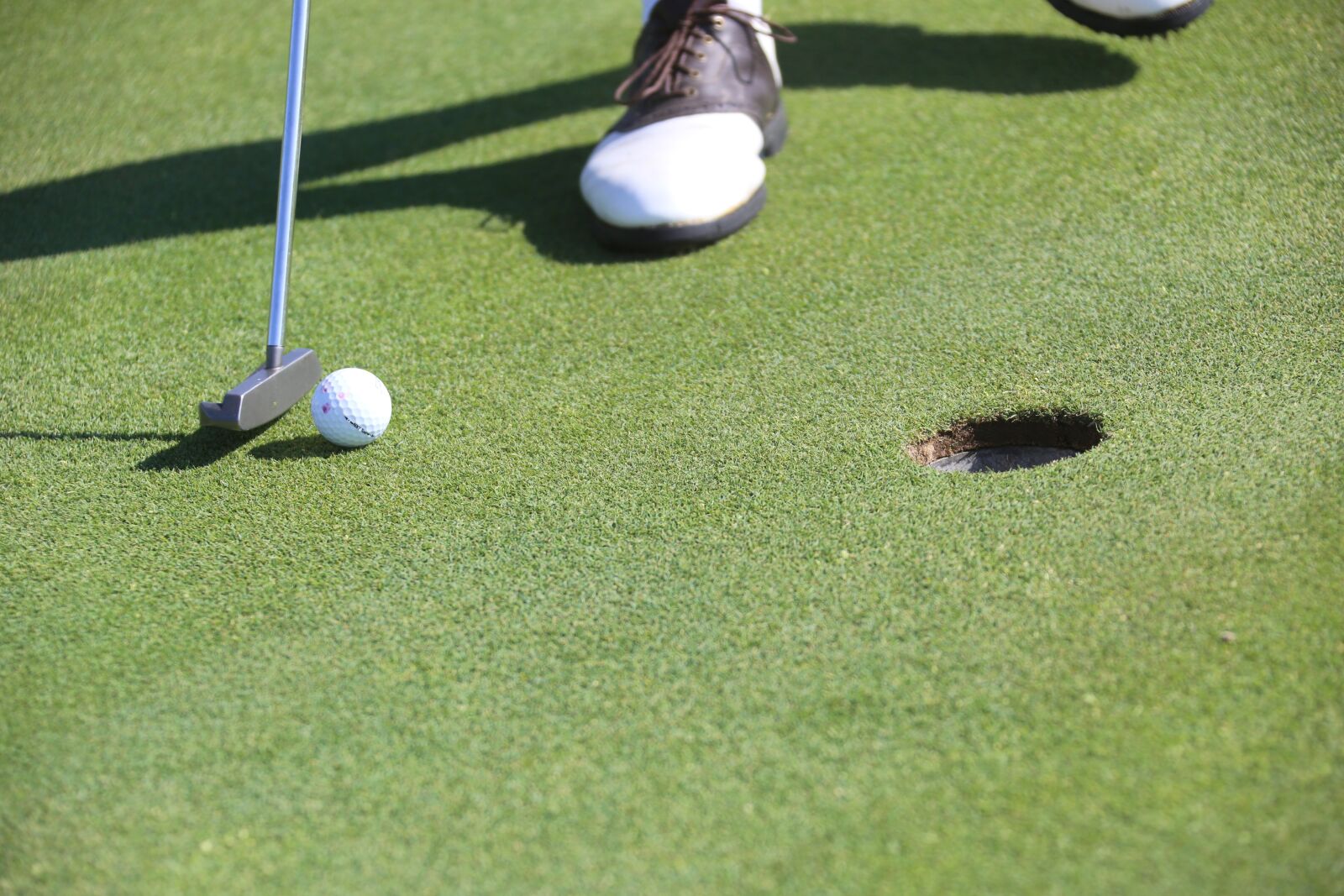 Canon EF 28-300mm F3.5-5.6L IS USM sample photo. Golf, putting, hole photography
